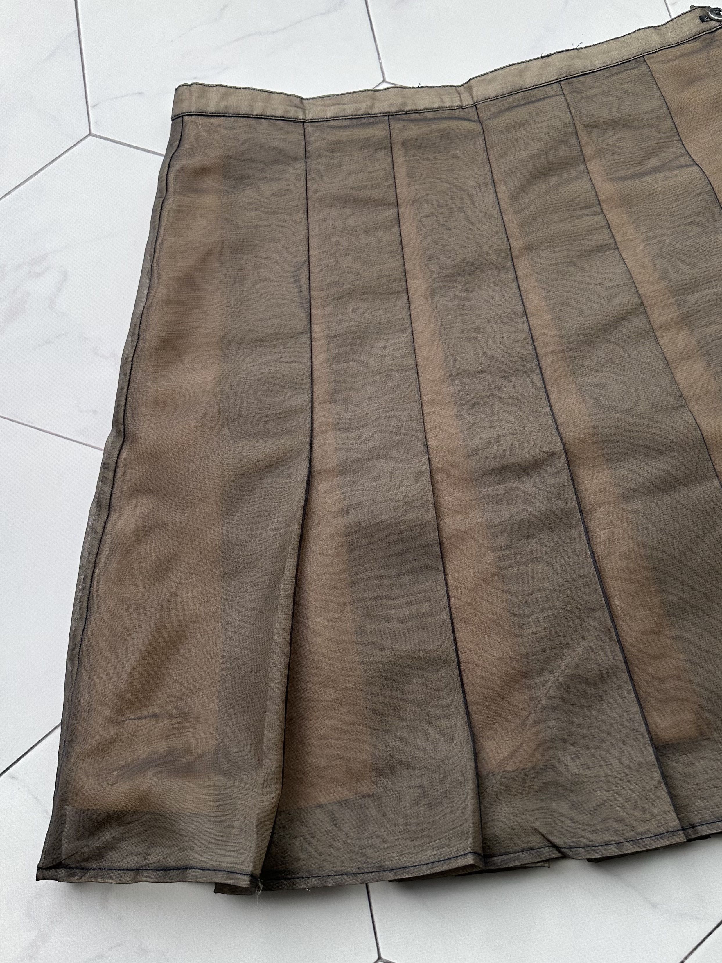 Japanese Brand Vintage Flare Mesh Mini Skirt D15E2 B4 Size 27" / US 4 / IT 40 - 2 Thumbnail