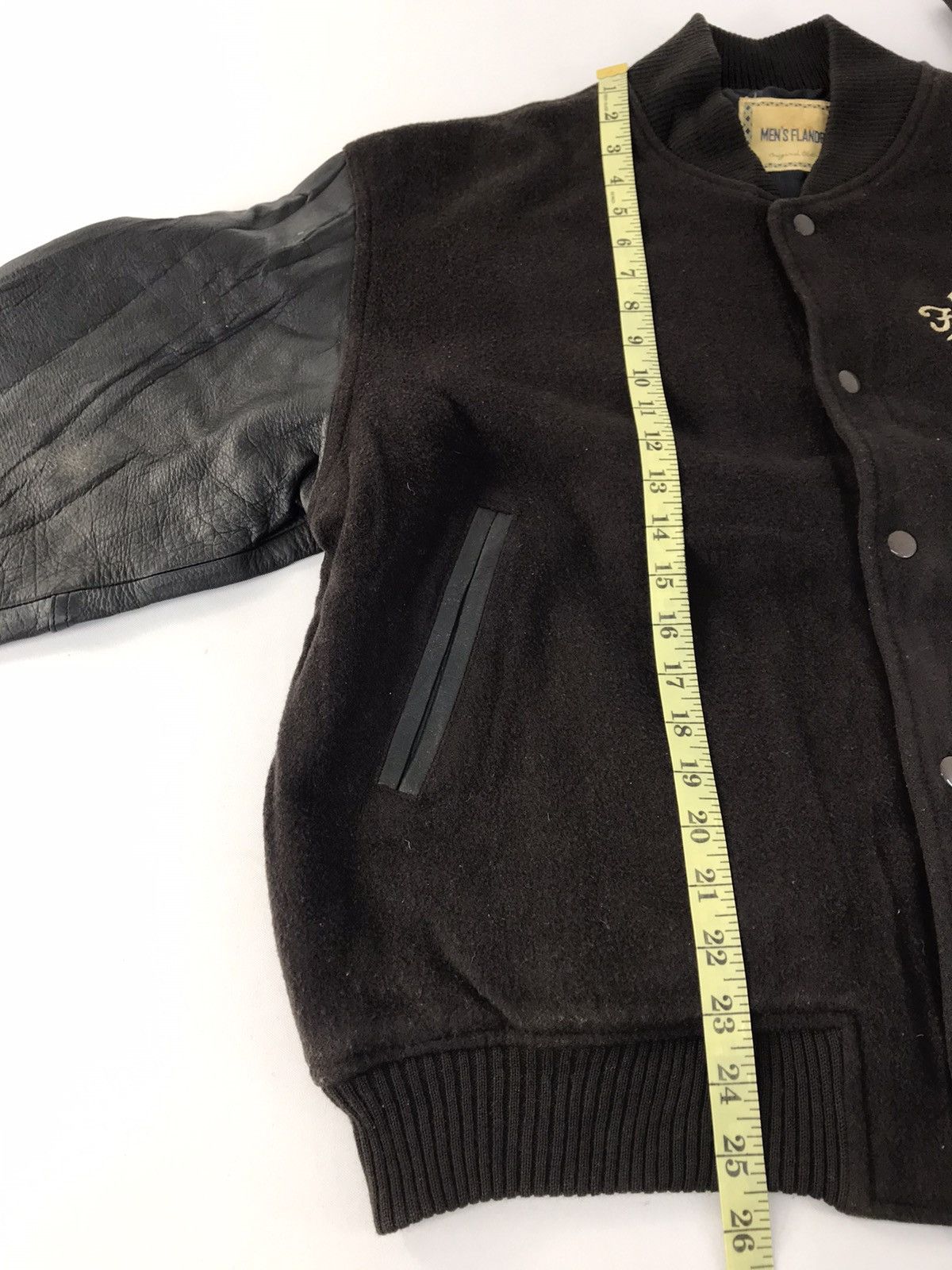 Japanese Brand Men’s Flandre Varsity Jacket Leather Quilted Padded Inner Size US M / EU 48-50 / 2 - 11 Thumbnail