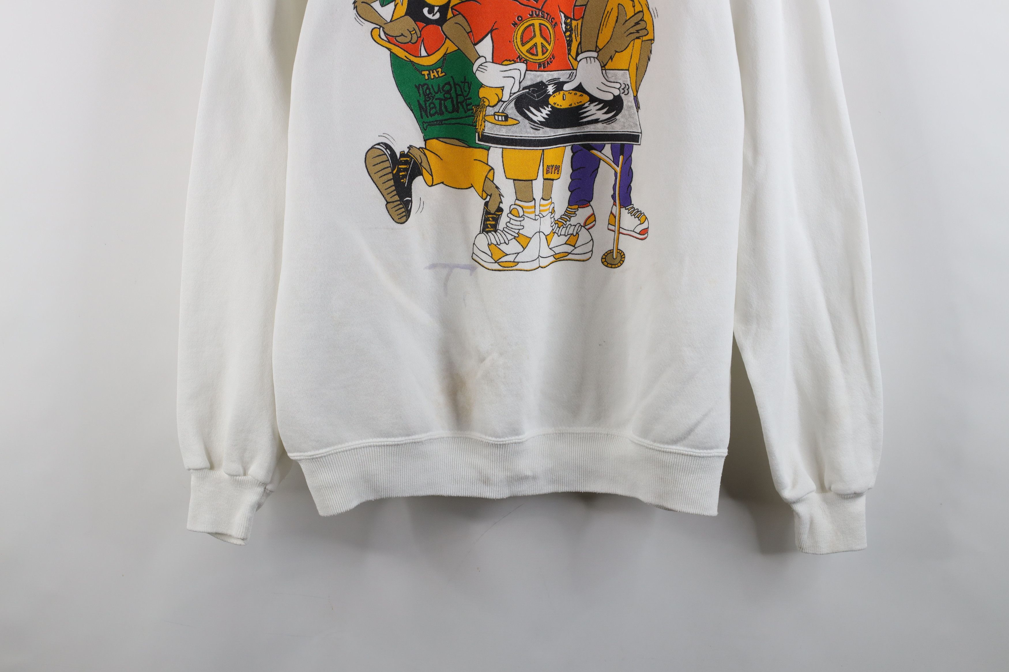 Vintage Vintage 90s Looney Tunes Hop Rap DJ Crewneck Sweatshirt USA Size US XL / EU 56 / 4 - 3 Thumbnail