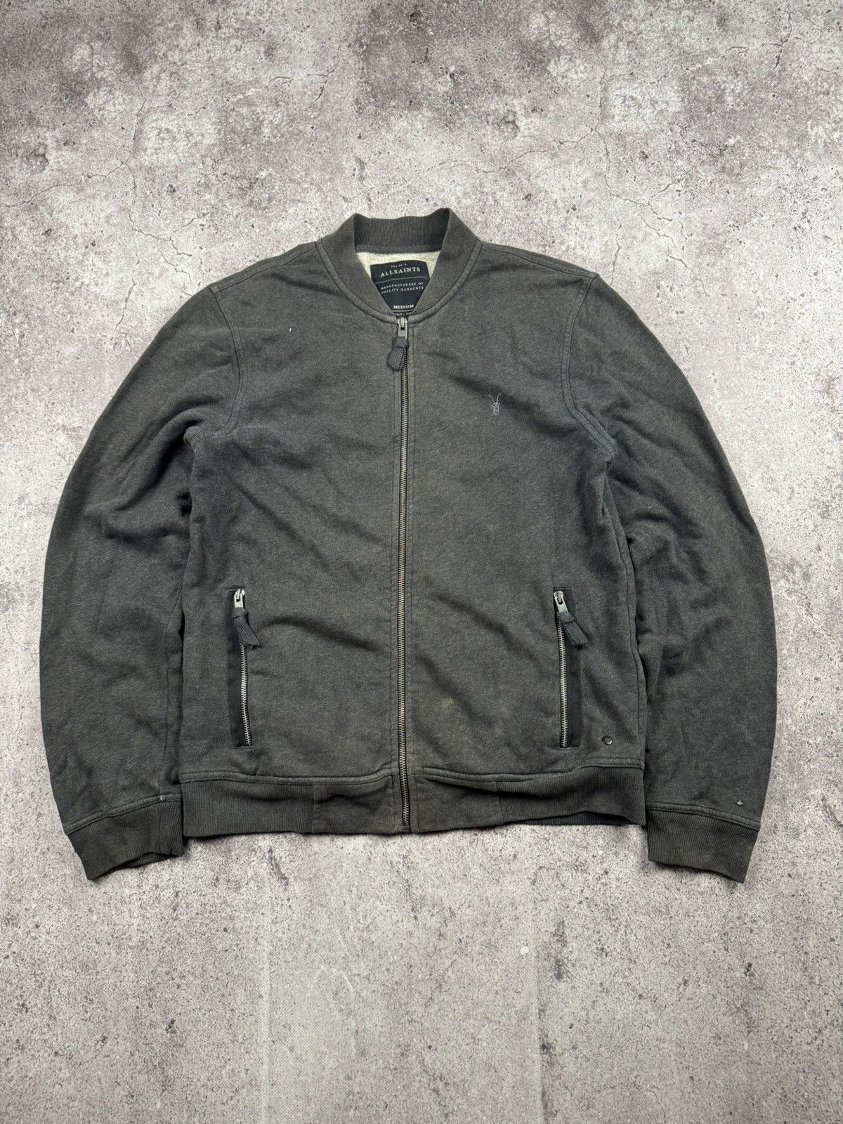 Allsaints VTG Y2K RICK OWENS STYLE AVANT GARDE DISTRESSED BOMBER JACKT Size US M / EU 48-50 / 2 - 1 Thumbnail