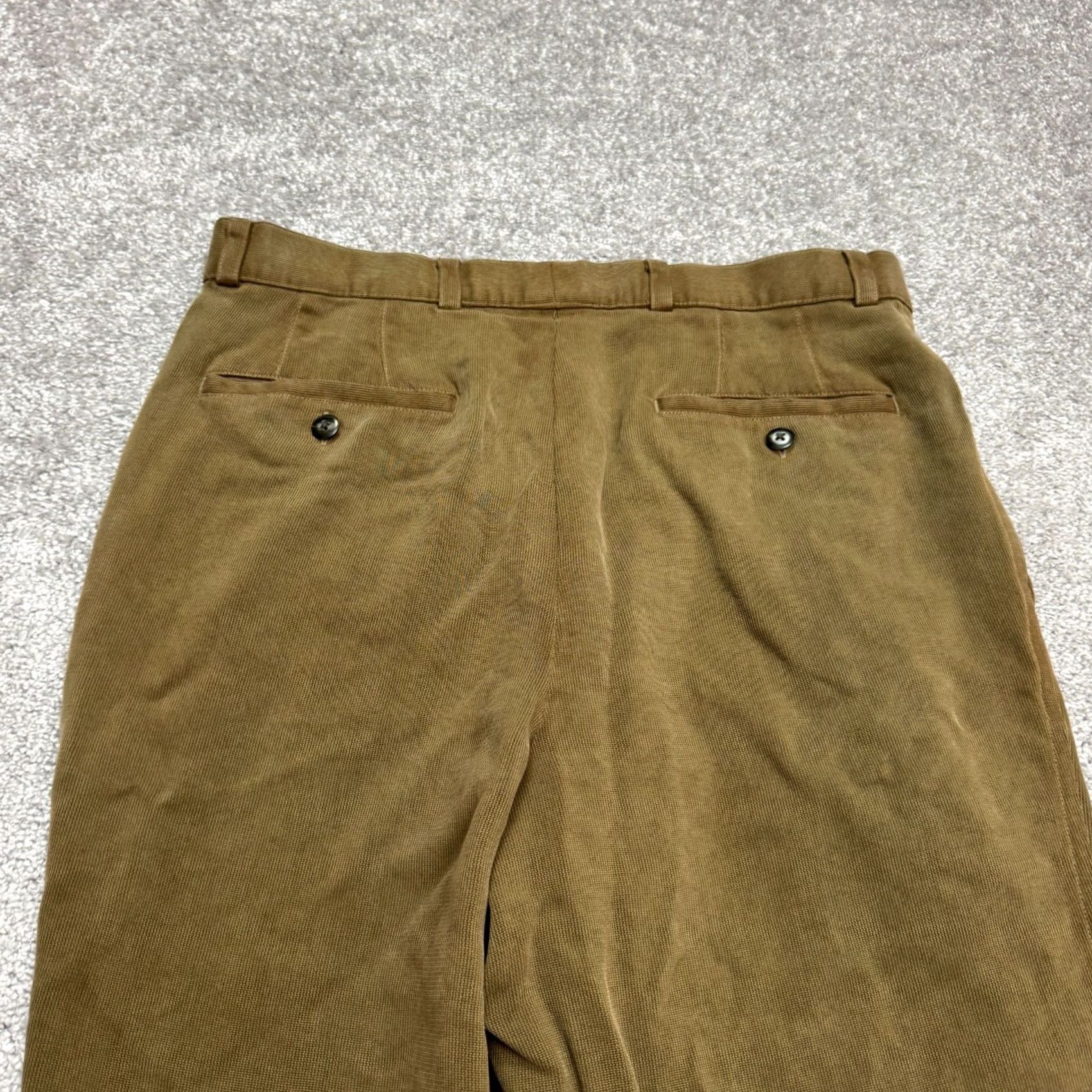 Tori Richard Tori Richard Dress Pants Mens 32 Brown Pleated Front Straight Leg Cuffed Boxy? Size US 32 / EU 48 - 3 Thumbnail