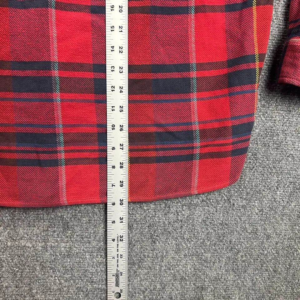 Lucky Brand Lucky Brand Flannel Shirt Mens Large Plaid Red Midweight Size US L / EU 52-54 / 3 - 7 Thumbnail