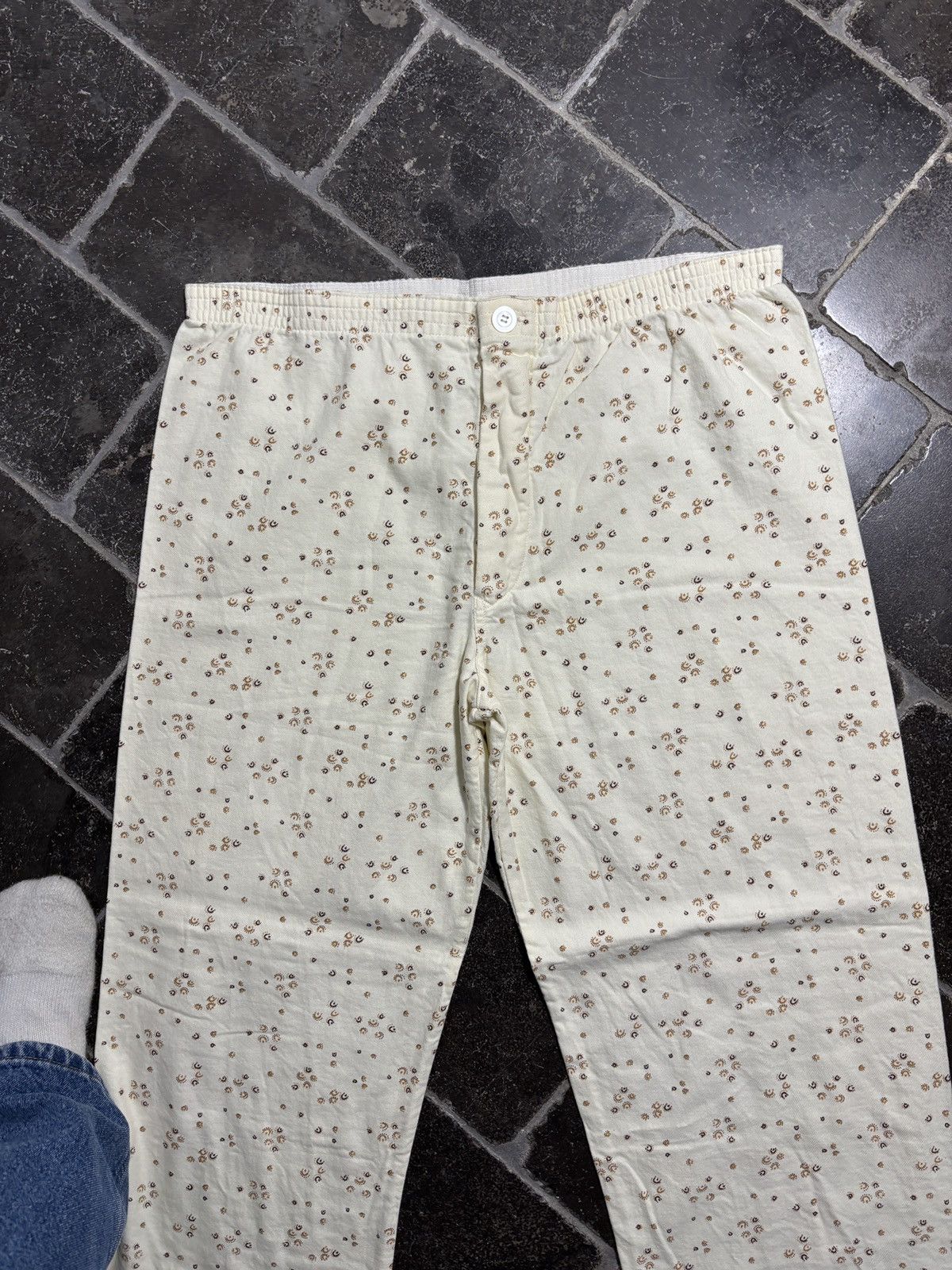 Vintage Vintage Pajama Set 70s 80s Two Piece Suit Sleep Pant Shirt Size US 37 - 11 Thumbnail
