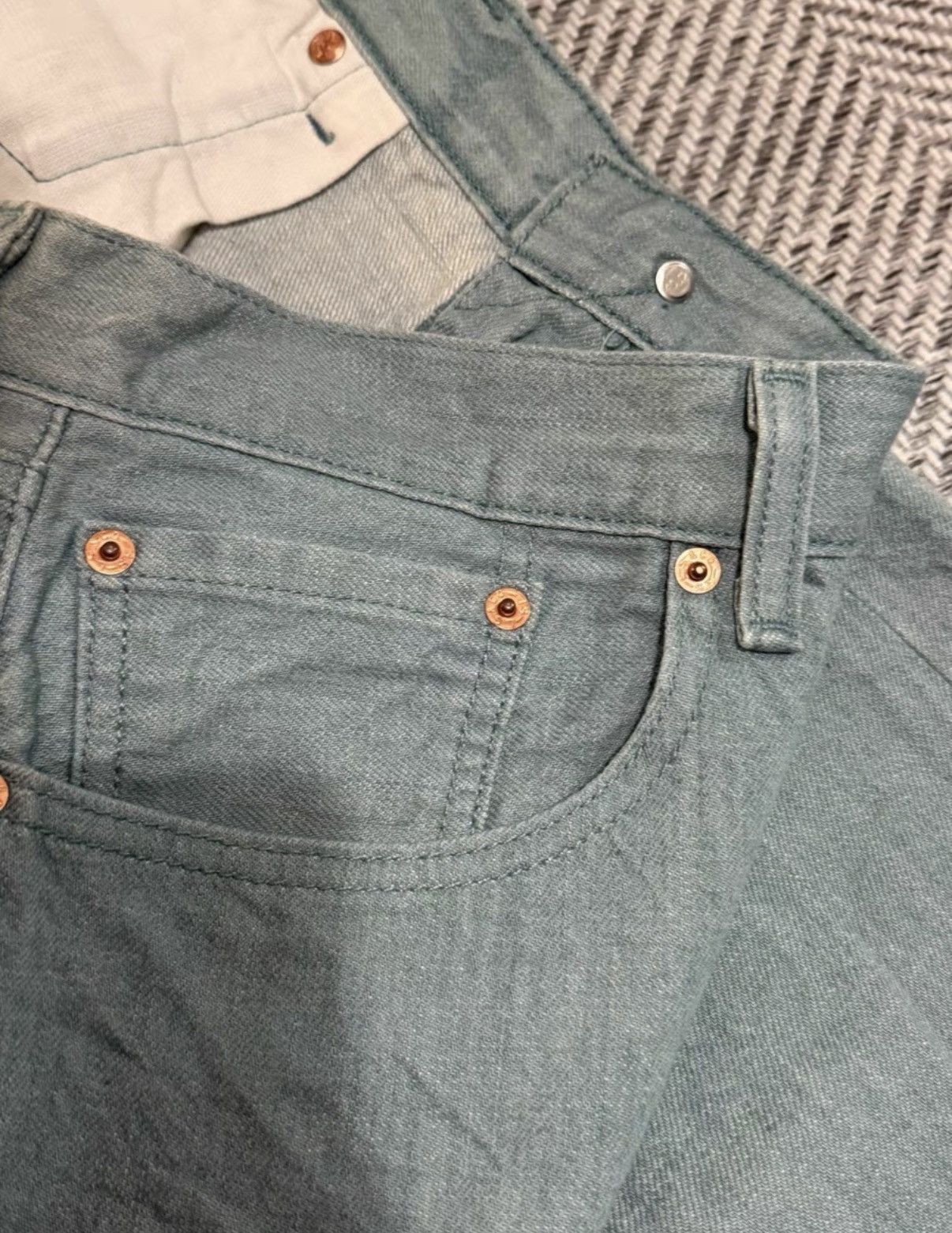 Levi's Levi's 501 Light Wash Blue Jeans, Long Pants K24 Size US 38 / EU 54 - 5 Thumbnail