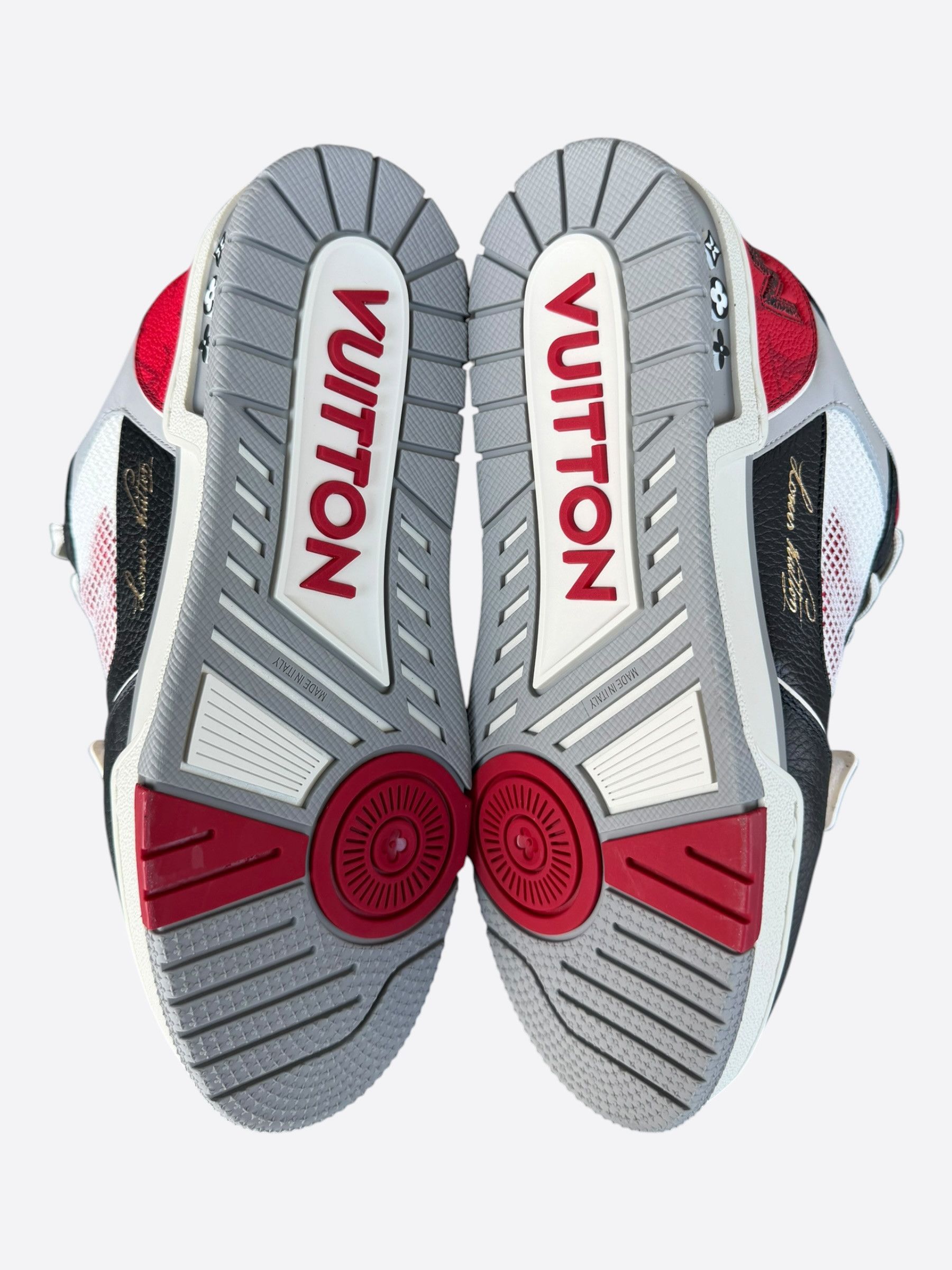 Louis Vuitton Louis Vuitton Black & Red Mesh Trainer Size US 7.5 / EU 40-41 - 7 Thumbnail