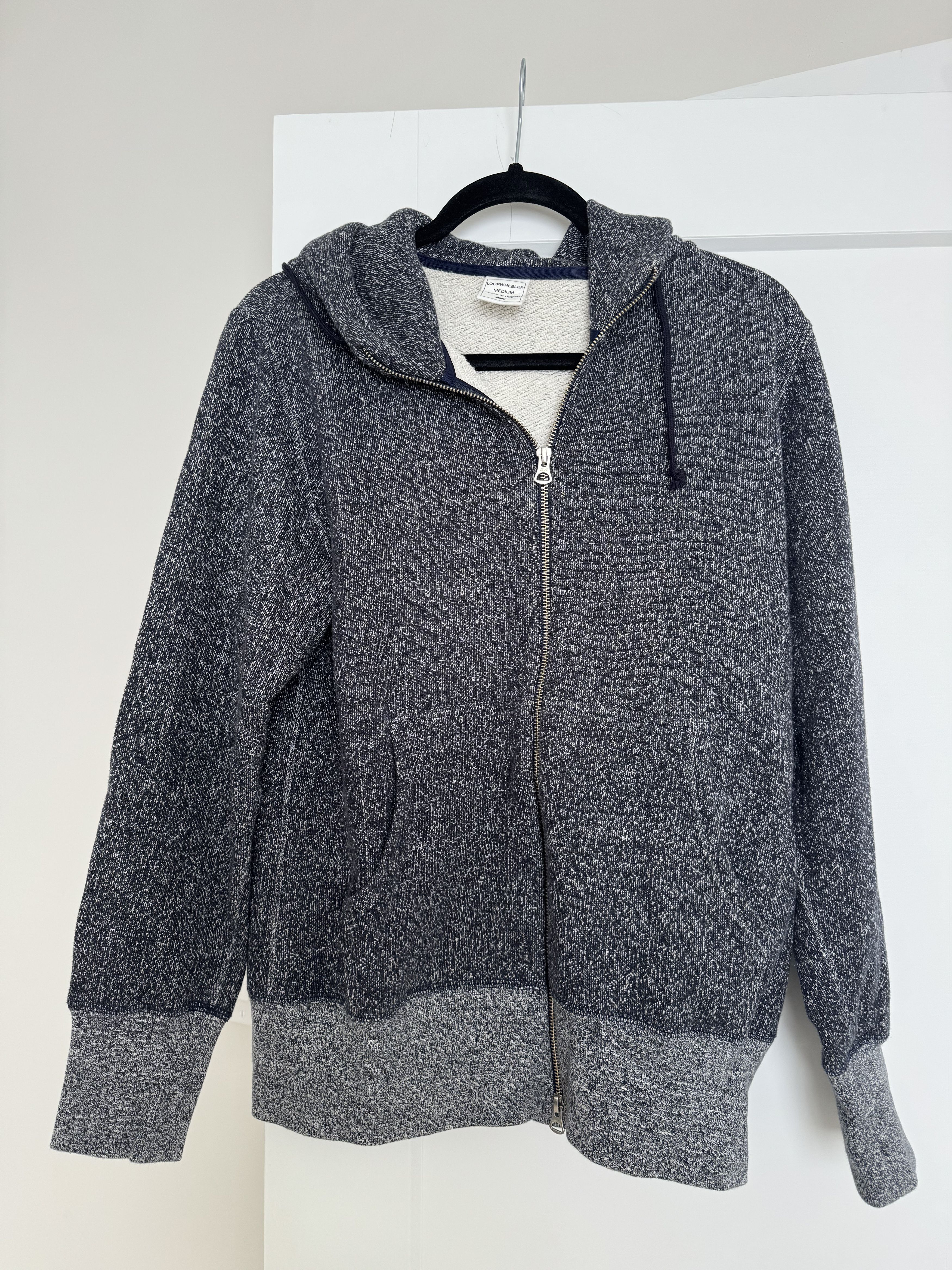 United Arrows x Loopwheeler Gomasio Zip-Up Hoodie Japan M