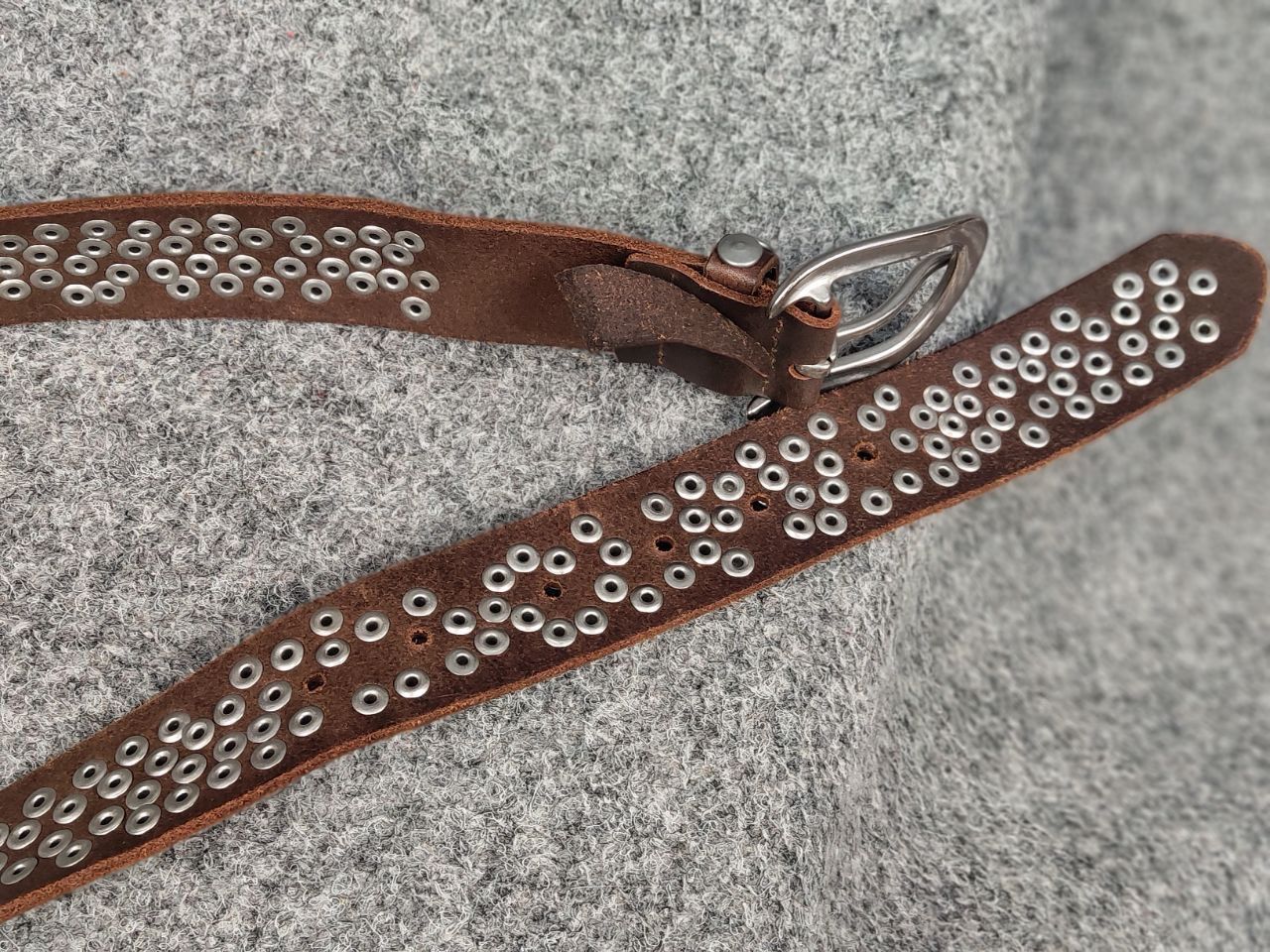 LIEBESKIND BERLIN Vintage 90s Leather Dark Belt Hysteric Glamour Style Size ONE SIZE - 10 Thumbnail