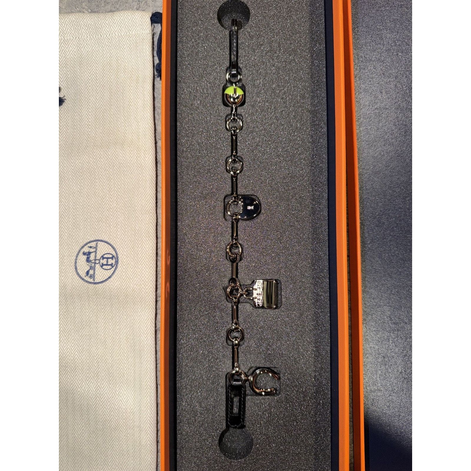 Hermes Hermes Bijou De Sac Charm Green Apple Silver Birkin Kelly Size ONE SIZE - 18 Thumbnail