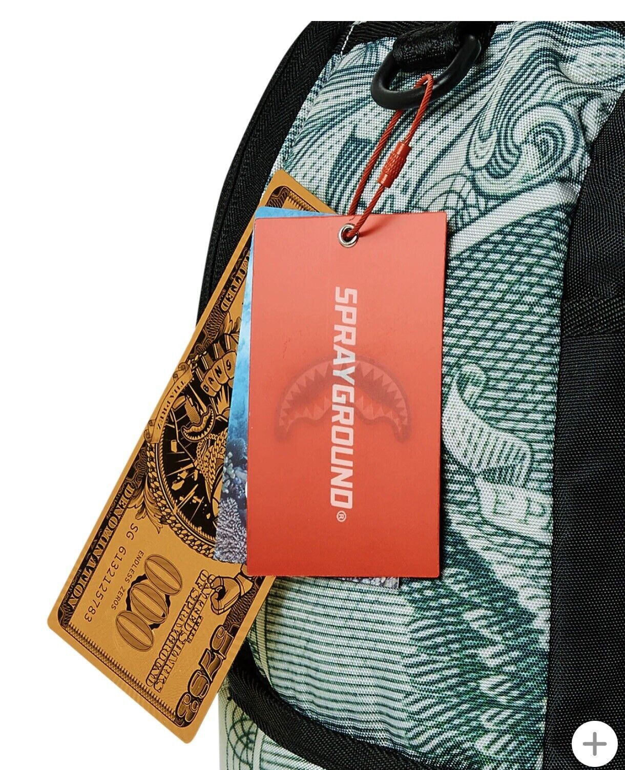 Sprayground Sprayground Seeing TRIPLE MONEY BEAR Green Backpack Size ONE SIZE - 4 Thumbnail