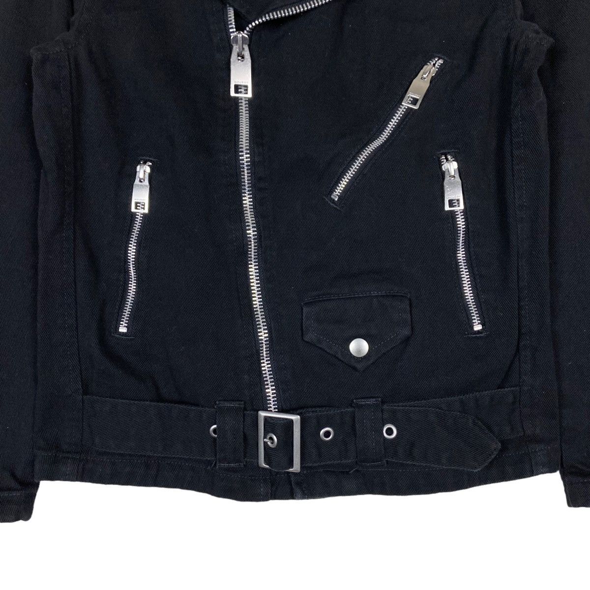 Japanese Brand Vintage Moussy Gothic Punk Rockabilly Zipper Jacket Size S / US 4 / IT 40 - 3 Thumbnail