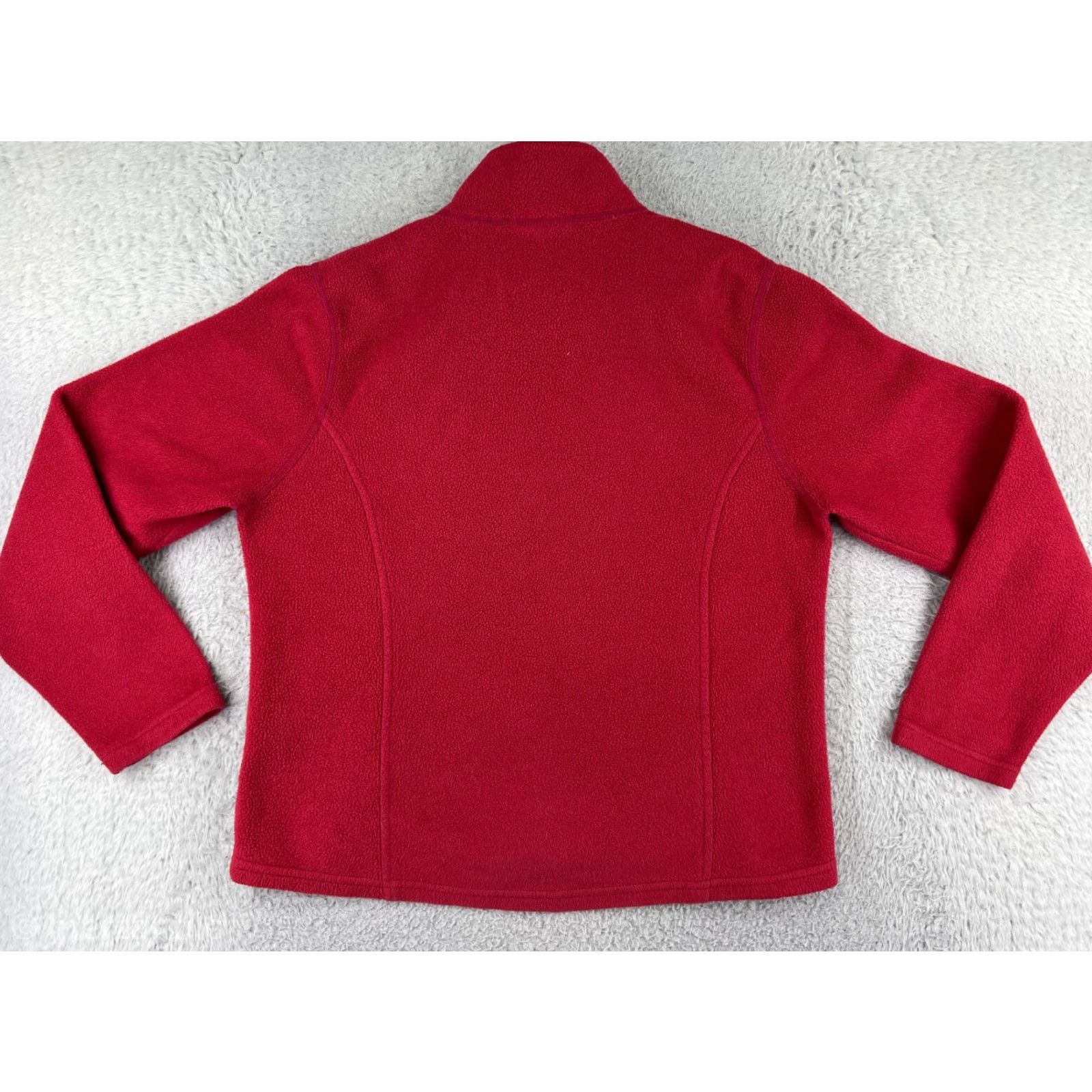 Vintage VINTAGE L.L. Bean Sweater Women Full Zip Mediun RedFleece Pockets Mock Neck Size M / US 6-8 / IT 42-44 - 2 Thumbnail