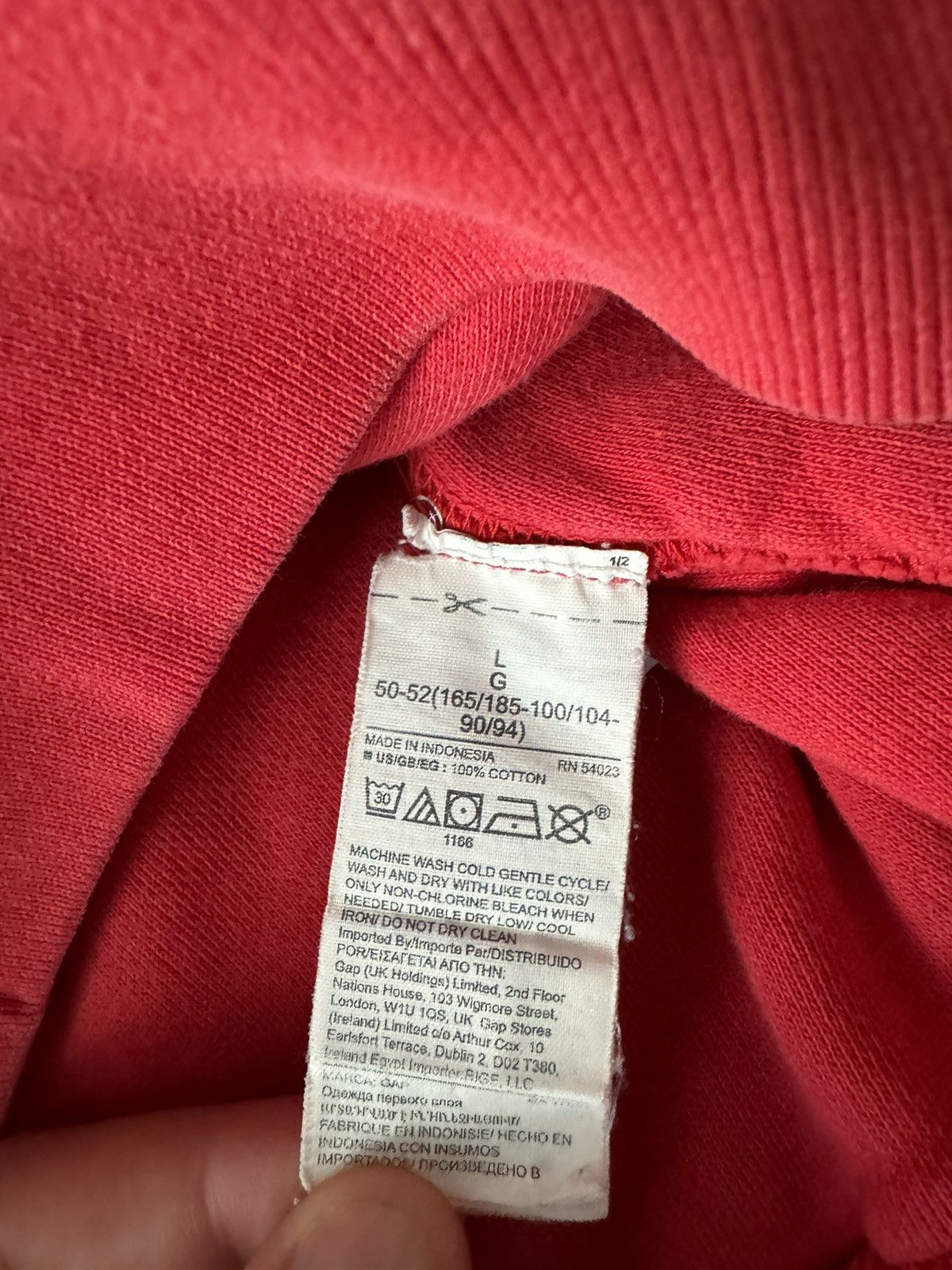 Gap × Kanye West Red YZY Gap Perfect Hoodie Size US L / EU 52-54 / 3 - 4 Thumbnail