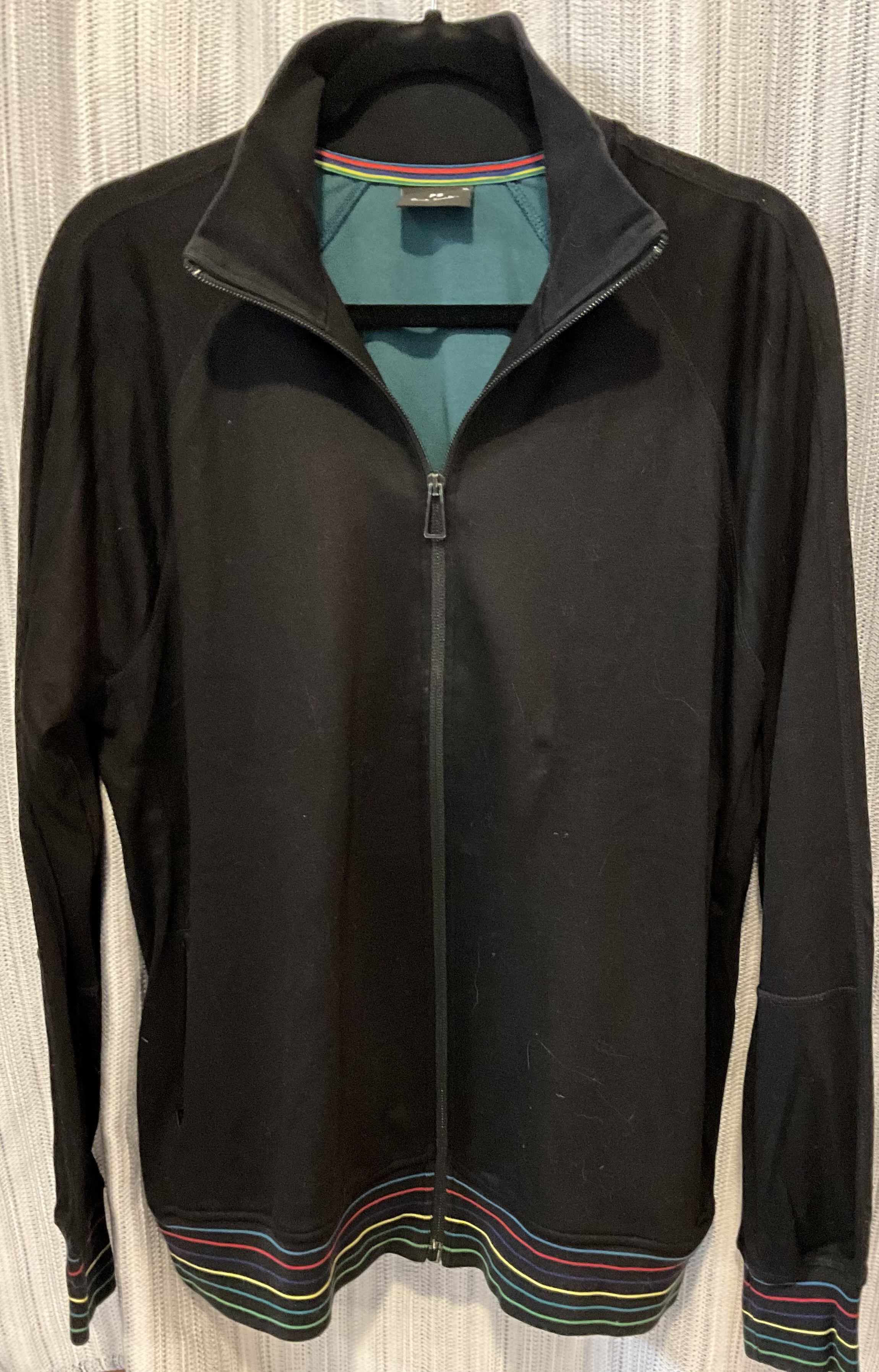Paul Smith Paul Smith Black Artist Stripe Trim Zip Track Jacket Size US XL / EU 56 / 4 - 3 Thumbnail