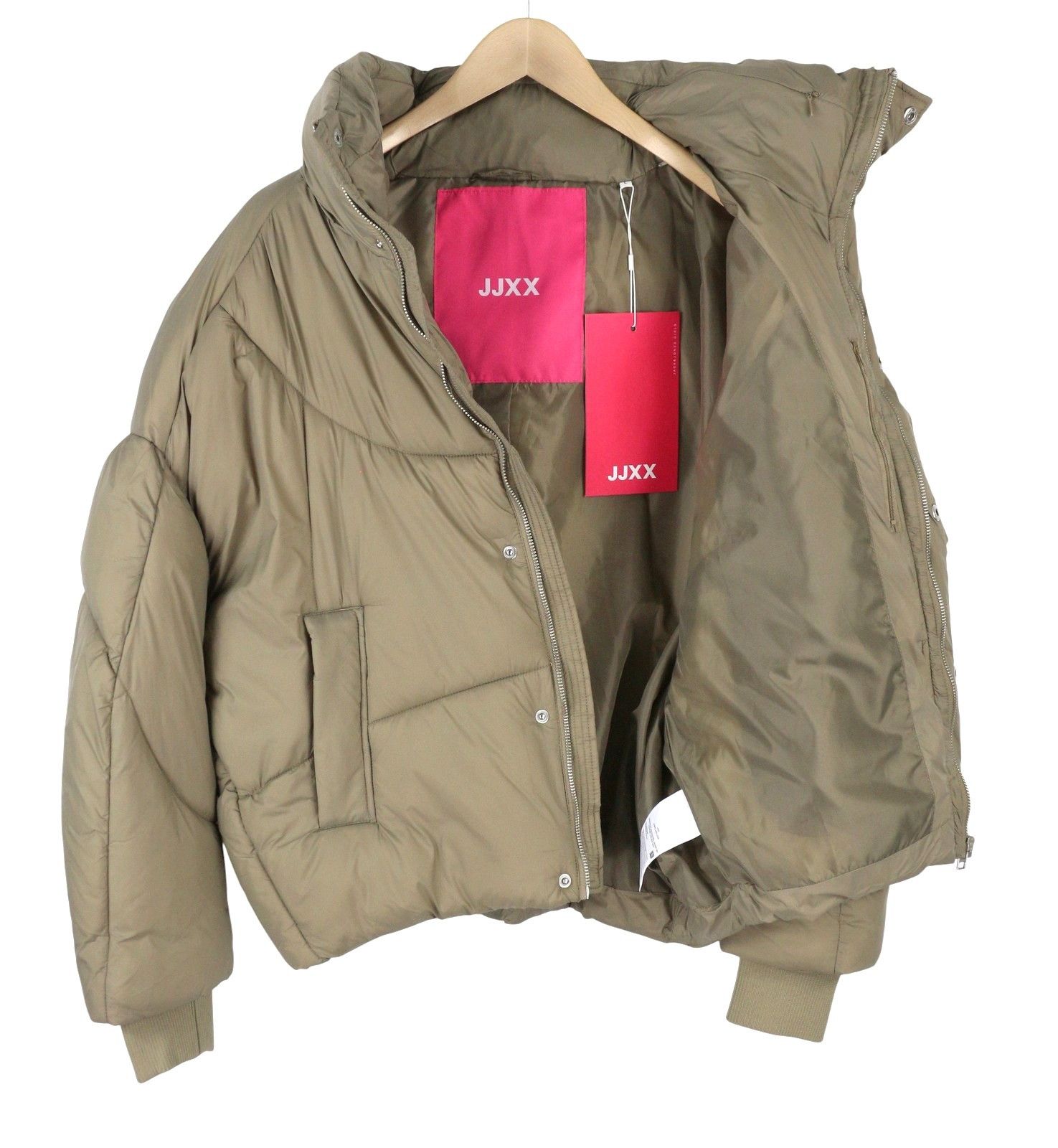 Jack & Jones SAGA NYLON QUILTED L Brindle Padded Hidden Hood 88022 Size L / US 10 / IT 46 - 5 Thumbnail