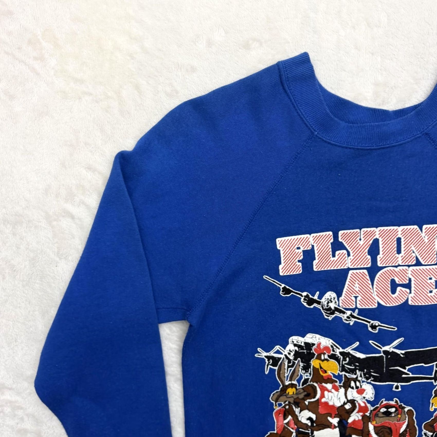 Vintage VINTAGE Artex Flying Aces Torrejon Looney Tunes Sweatshirt Mens M Blue 1988 Size US M / EU 48-50 / 2 - 5 Thumbnail