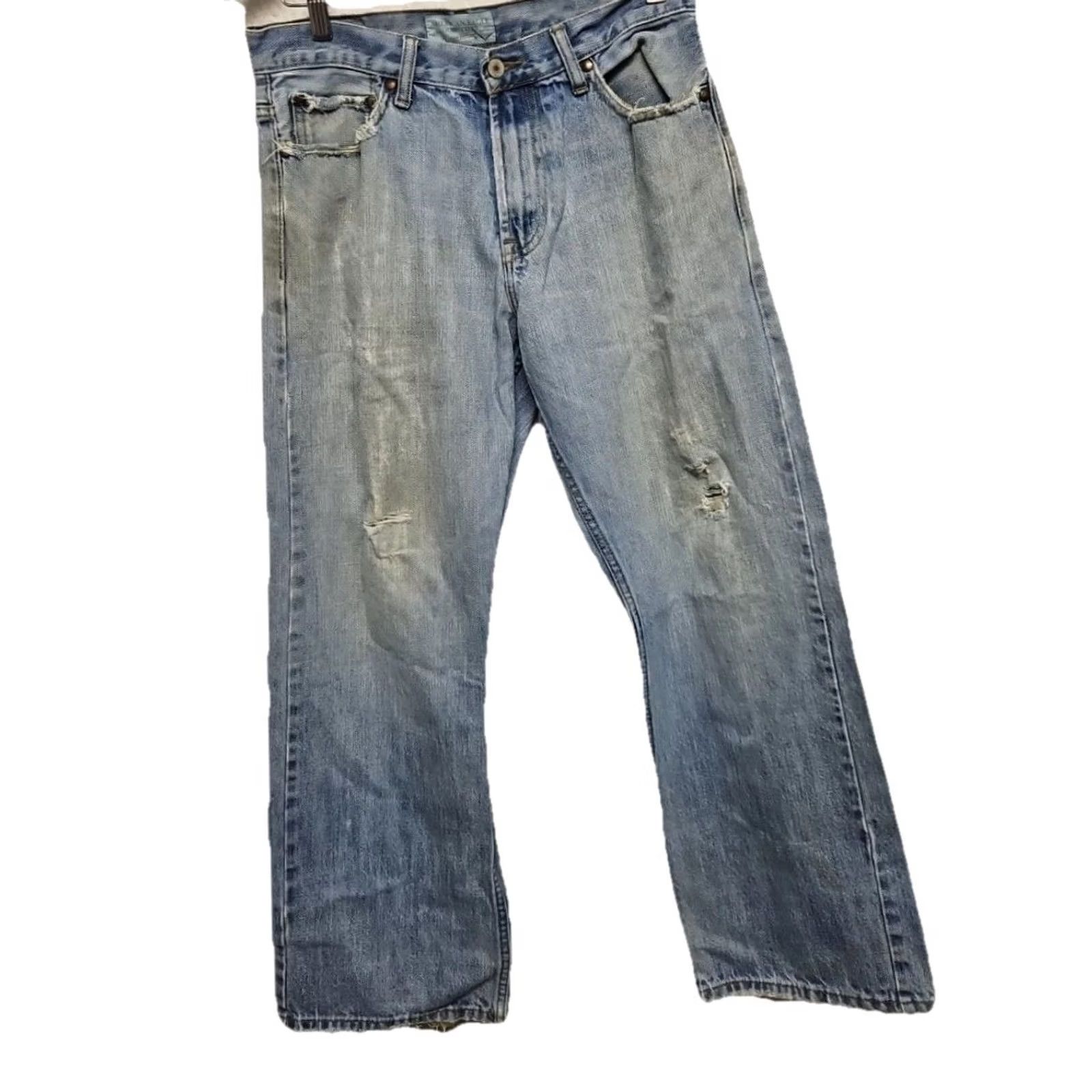 American Eagle Outfitters VINTAGE American Eagle Outfitters Jeans Bootcut Men Light Wash Distressed USA Grunge 30in Inseam 31 Regular Blue Denim Size US 31 - 2 Thumbnail