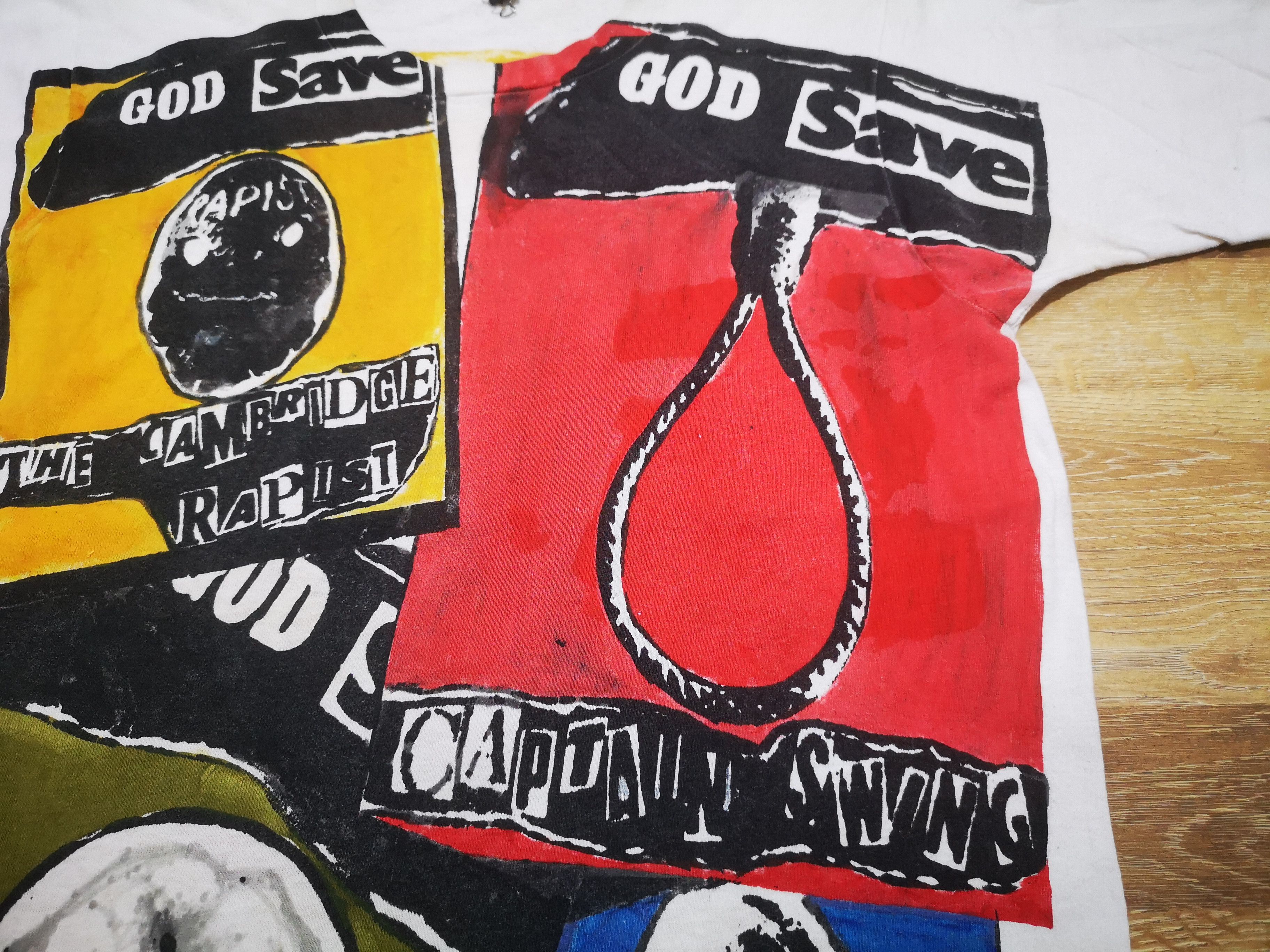 Seditionaries × Vintage Vintage 80s Fifth Column McLaren Punk Cambridge Rapist Shirt Size US S / EU 44-46 / 1 - 6 Thumbnail