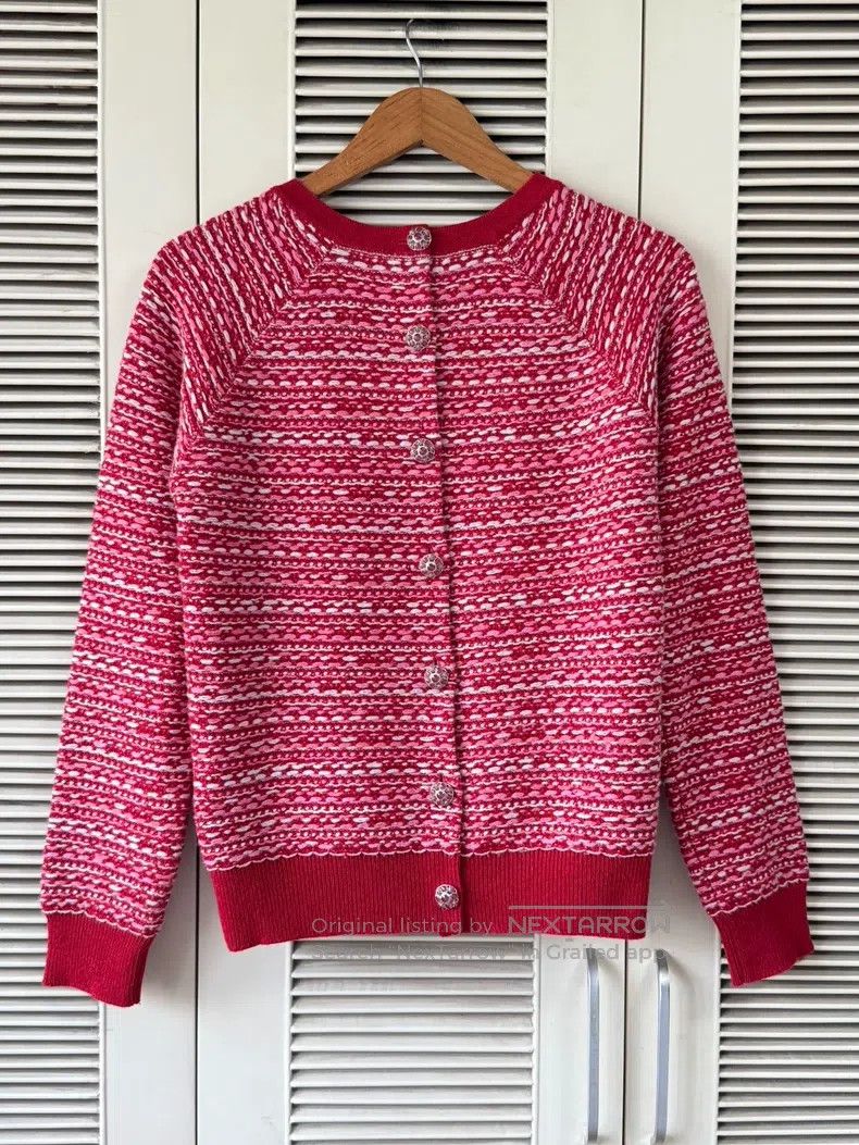 Chanel Chanel Red wool blend cardigan coat Size XS / US 0-2 / IT 36-38 - 2 Thumbnail