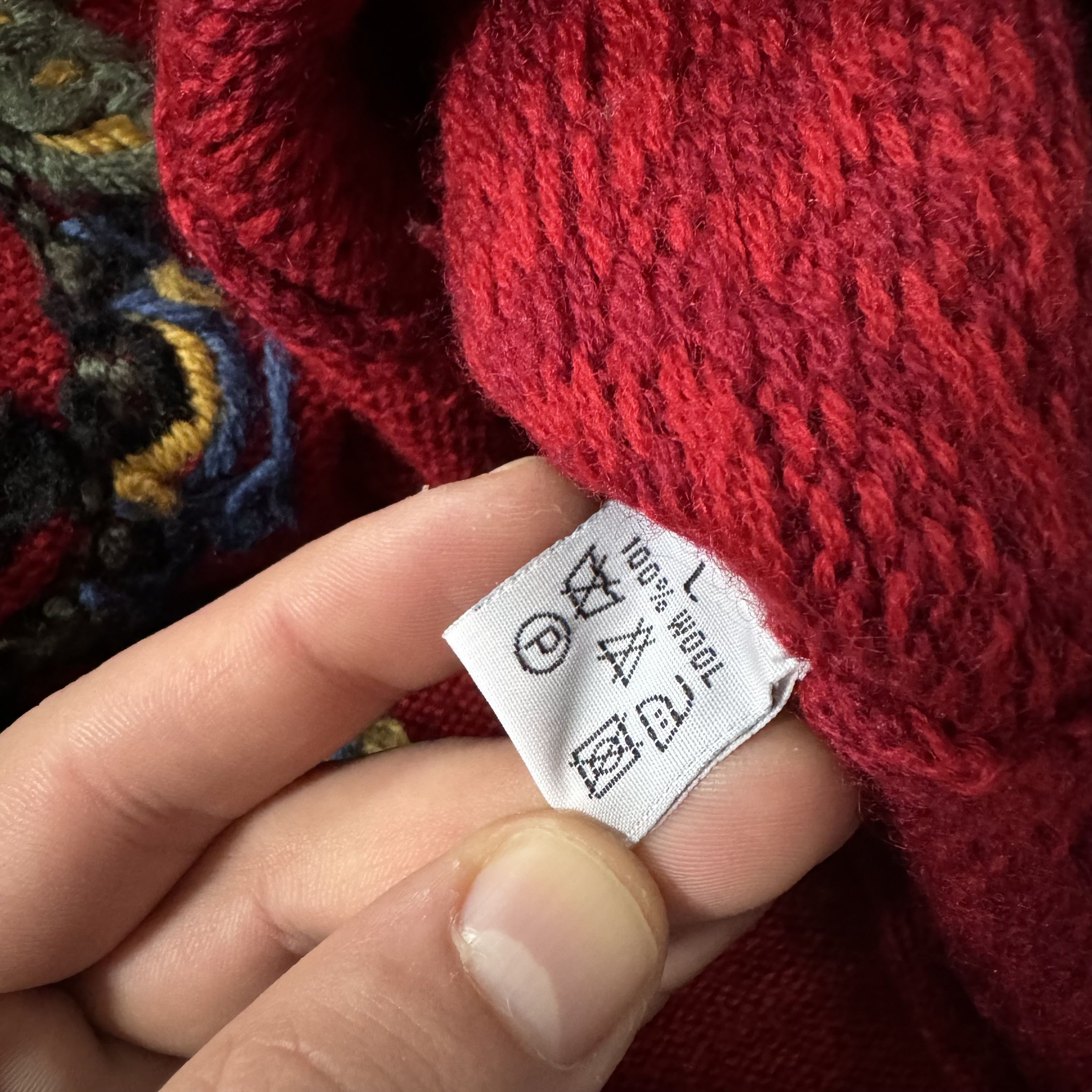 Handmade × Vintage VRIKKE VINTAGE 90S KNITTED NORWAY STYLE WOOL SWEATER Size US M / EU 48-50 / 2 - 9 Thumbnail