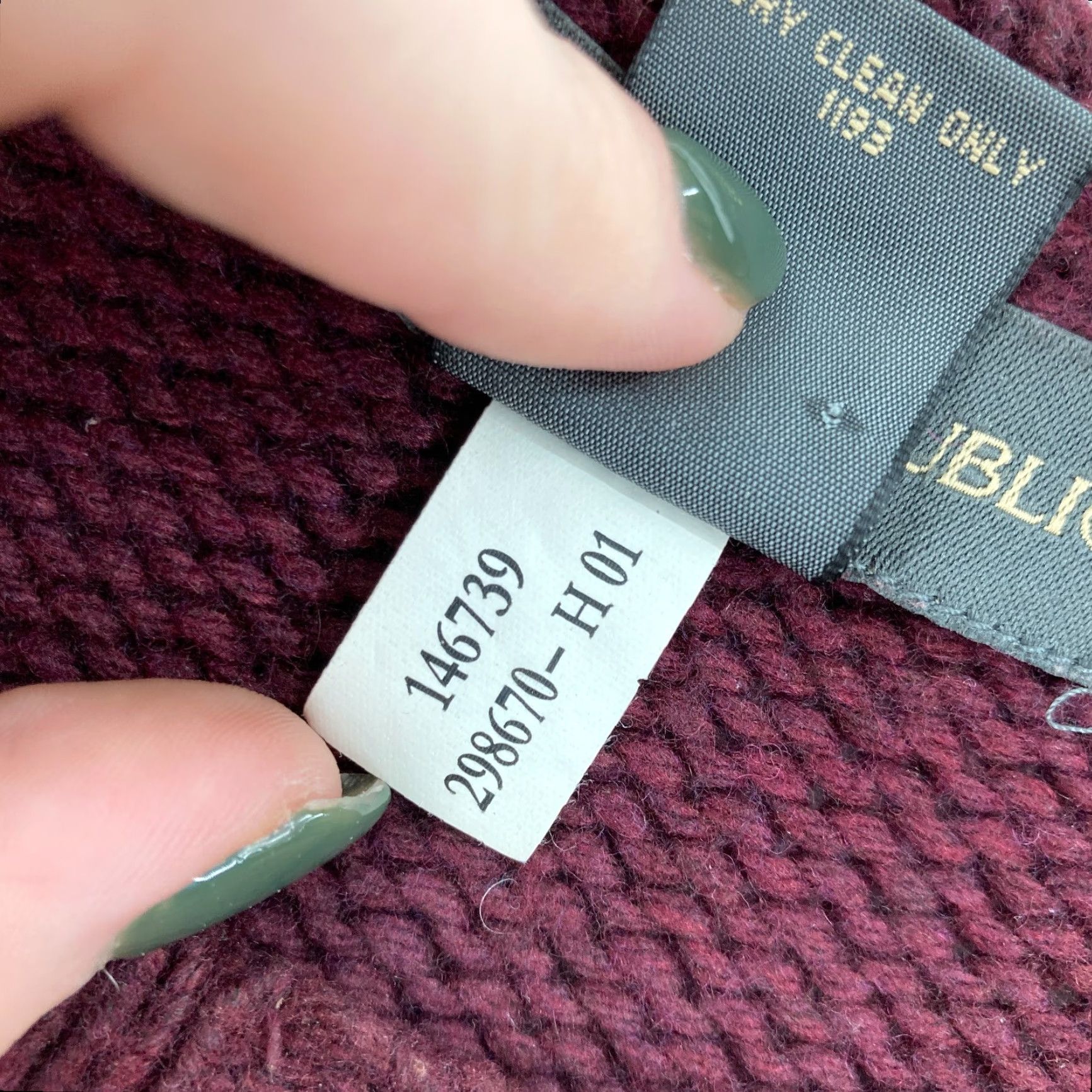 Banana Republic Banana Republic Women's XL Burgundy Cable Knit Sweater Wool Cashmere Vintage sweater Size XL / US 12-14 / IT 48-50 - 6 Thumbnail