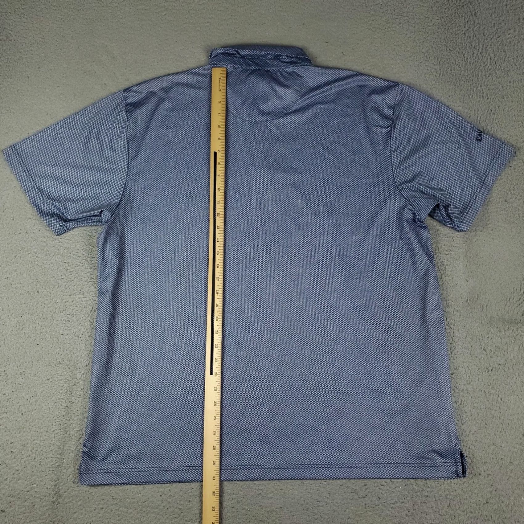 Callaway Callaway Polo Shirt Mens 2XL Blue Geometric Opti Dri Fit Short Sleeve Polo Shirt Mens Blue Geometric Pattern 2XL Modern Preppy Sports Mens Size US XXL / EU 58 / 5 - 5 Thumbnail