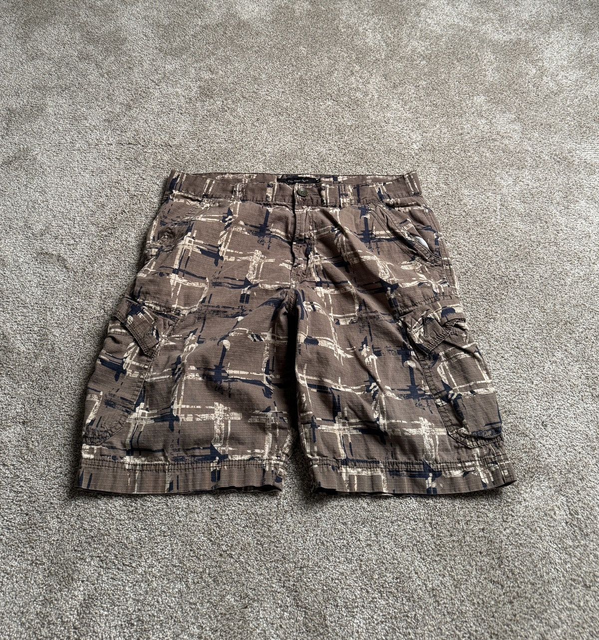 Calvin Klein CALVIN KLEIN JEANS “CHECKERED CAMO” SHORTS Size US 35 - 1 Thumbnail
