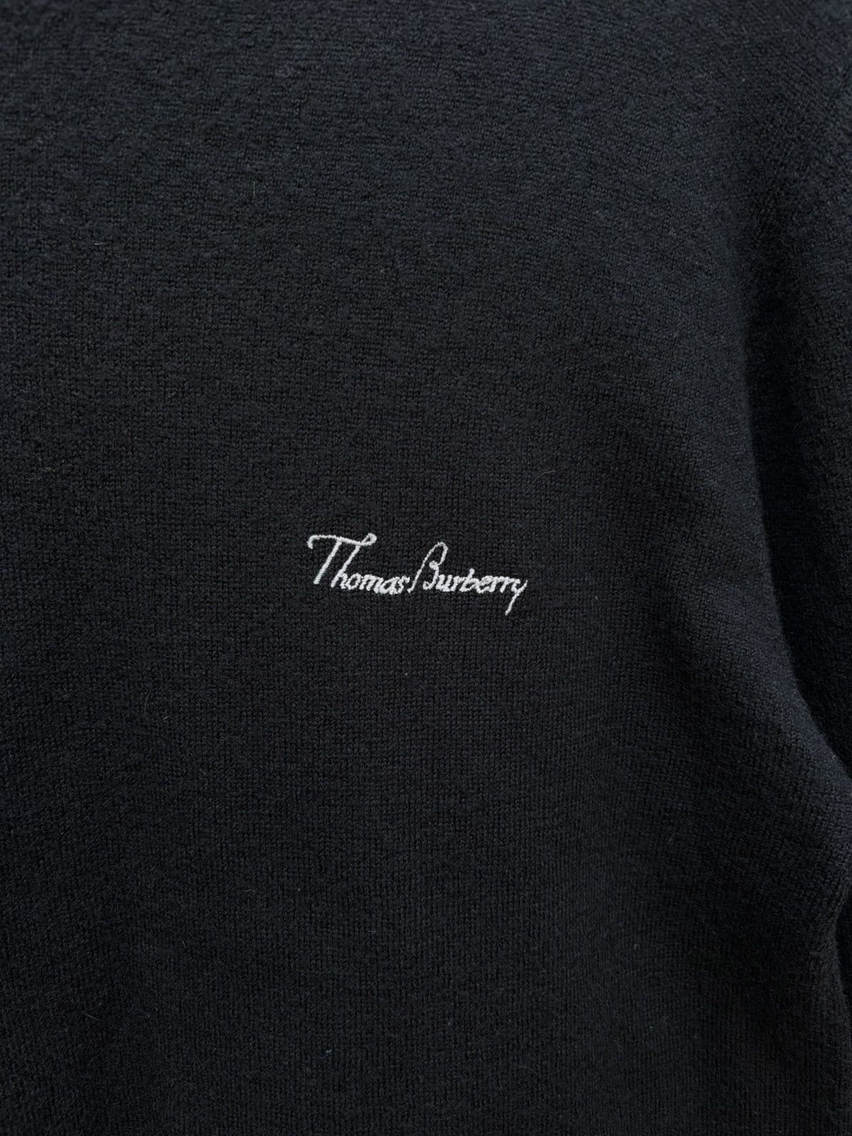 Burberry Thomas Burberry black sweater 100% marines wool L size Size L / US 10 / IT 46 - 3 Thumbnail