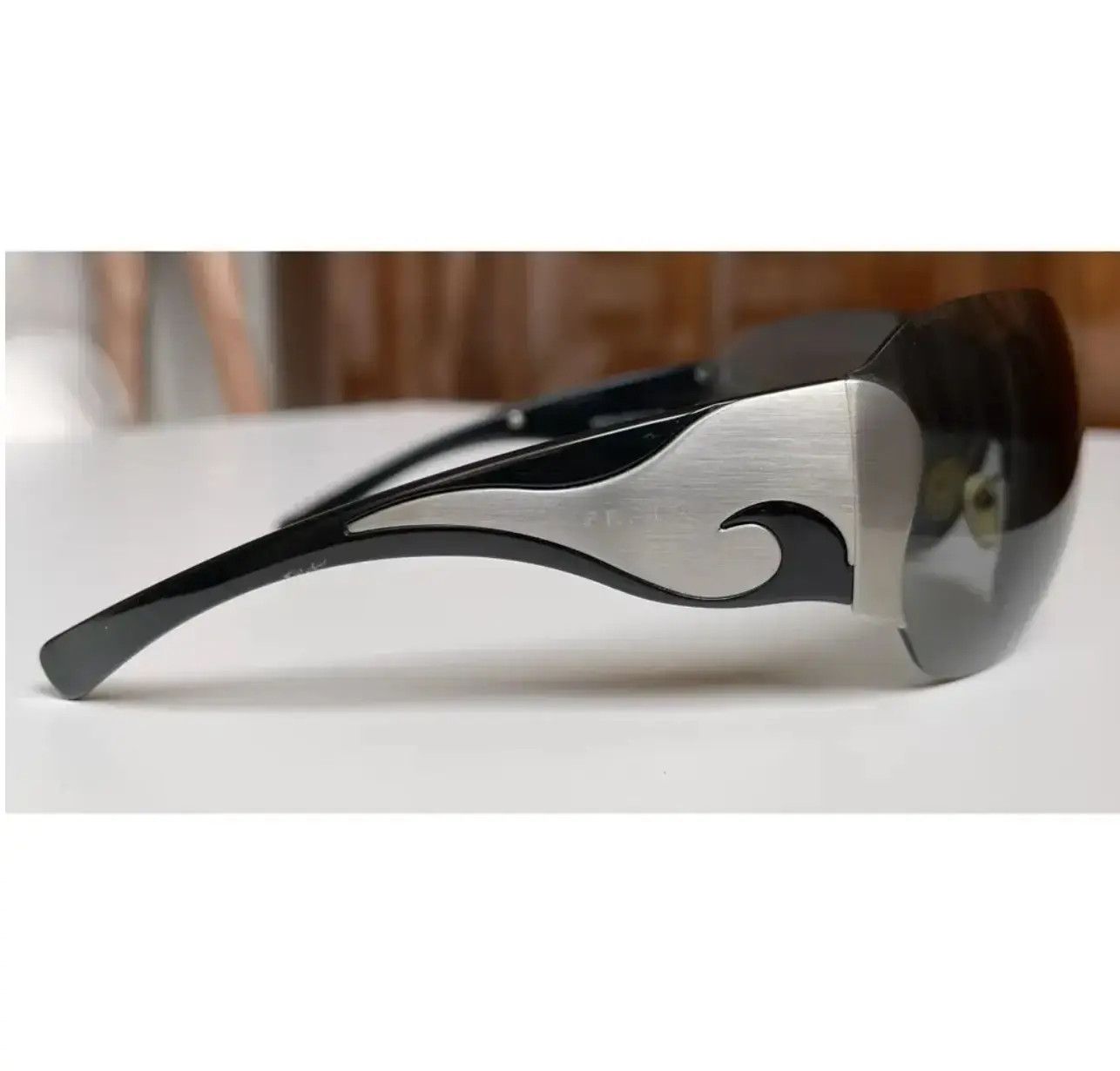Prada PRADA Sunglasses Flame Star Fire Rimless Symbole Shield Mask Size ONE SIZE - 3 Thumbnail
