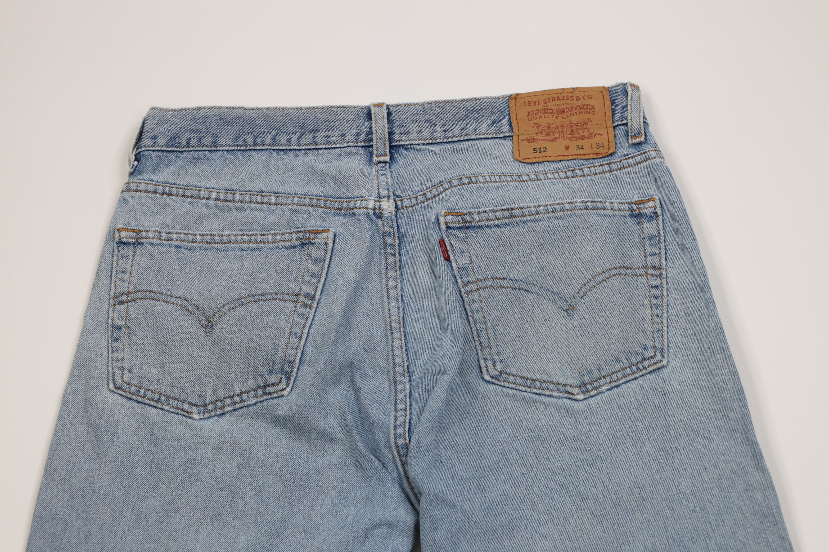 Levi's Vintage 90s Levis 512 Slim Taper Fit Denim Jeans Blue Size US 34 / EU 50 - 11 Thumbnail