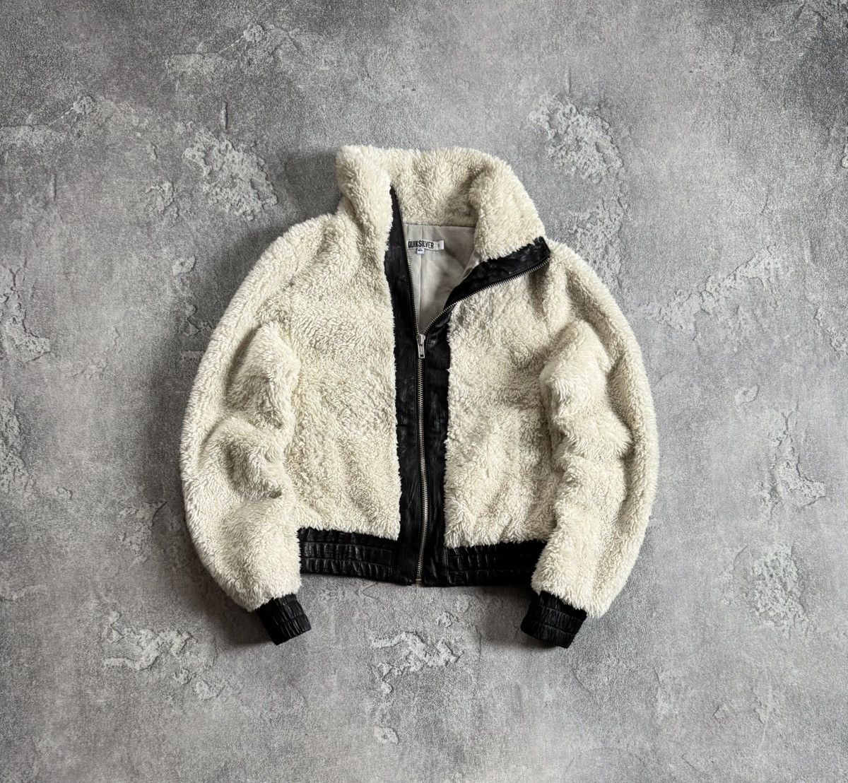 Quiksilver Quiksilver S Vintage sherpa jacket teddy fleece quicksilver Size S / US 4 / IT 40 - 1 Thumbnail