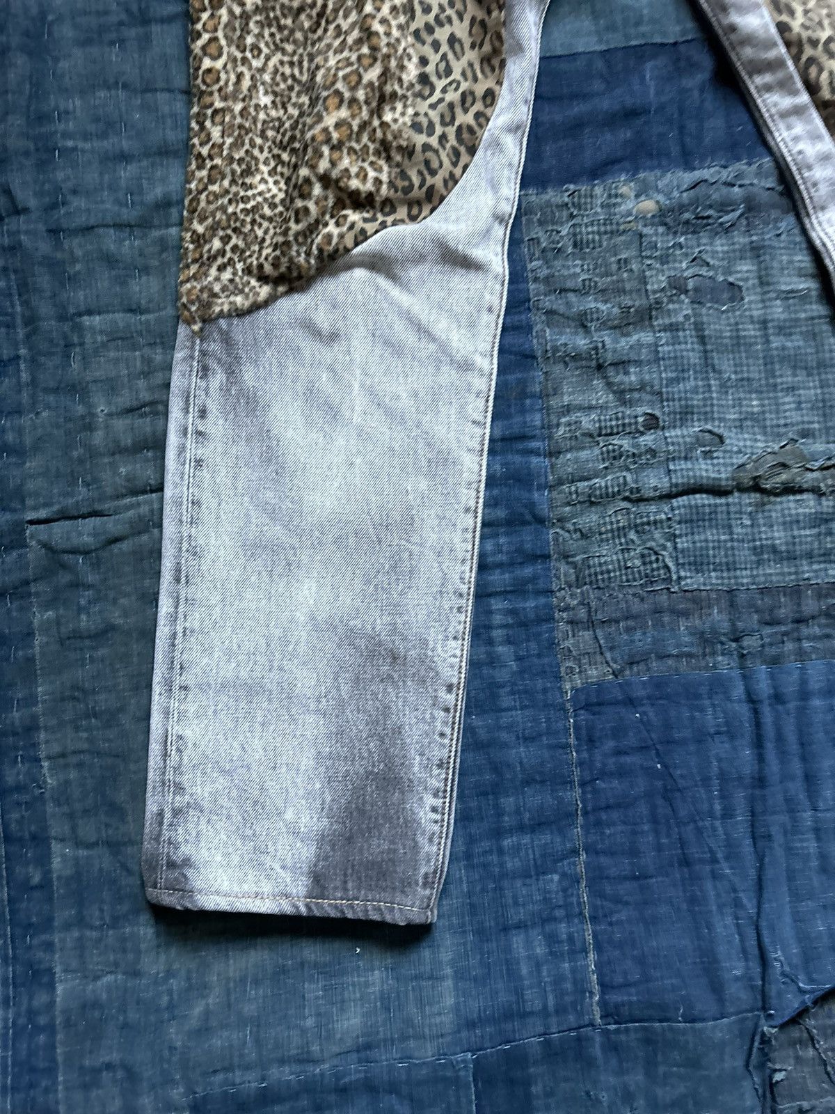 Kapital × Kapital Kountry kapital leopard patchwork black denim Size US 31 - 5 Thumbnail