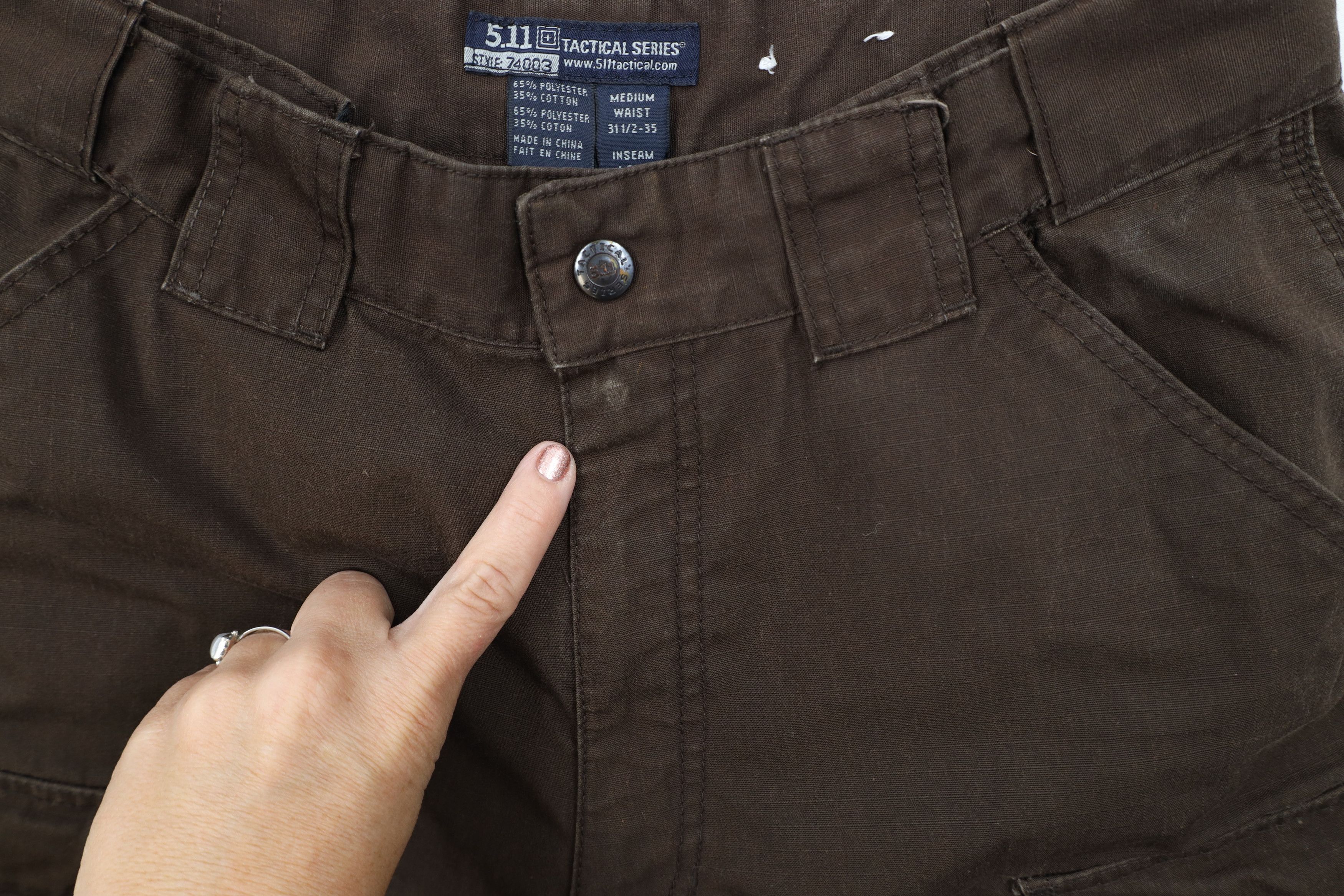 Vintage 5.11 Tactical Series Ripstop Double Knee Cargo Pants Brown Size US 34 / EU 50 - 5 Thumbnail