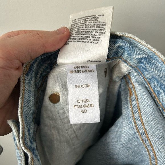 Agolde Agolde Riley High Rise Straight Leg Jeans Size 24" / US 00 / IT 34 - 4 Thumbnail