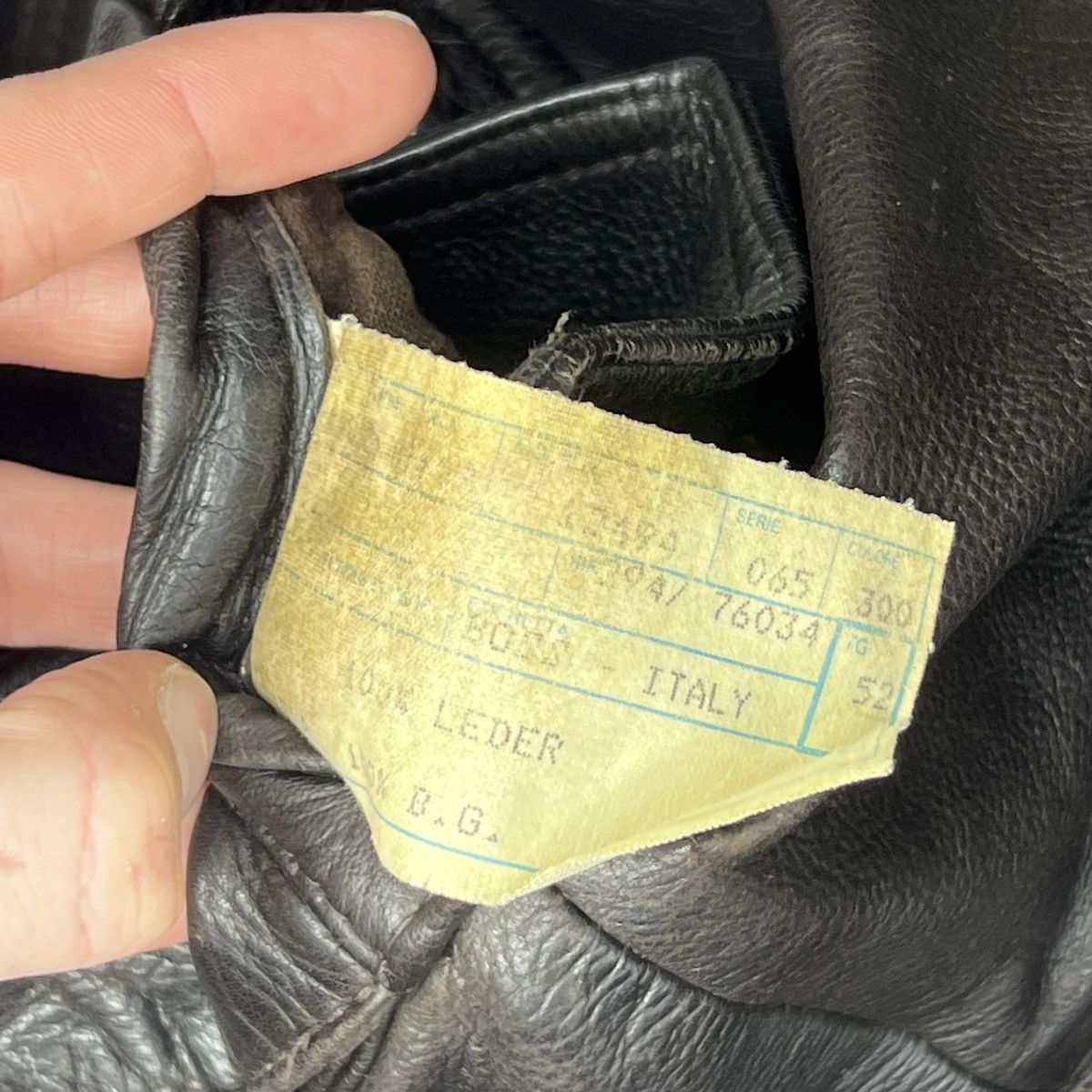Hugo Boss Vintage 90s y2k Hugo Boss Leather Jacket Coat Calfskin Sz 52 Size US L / EU 52-54 / 3 - 12 Thumbnail