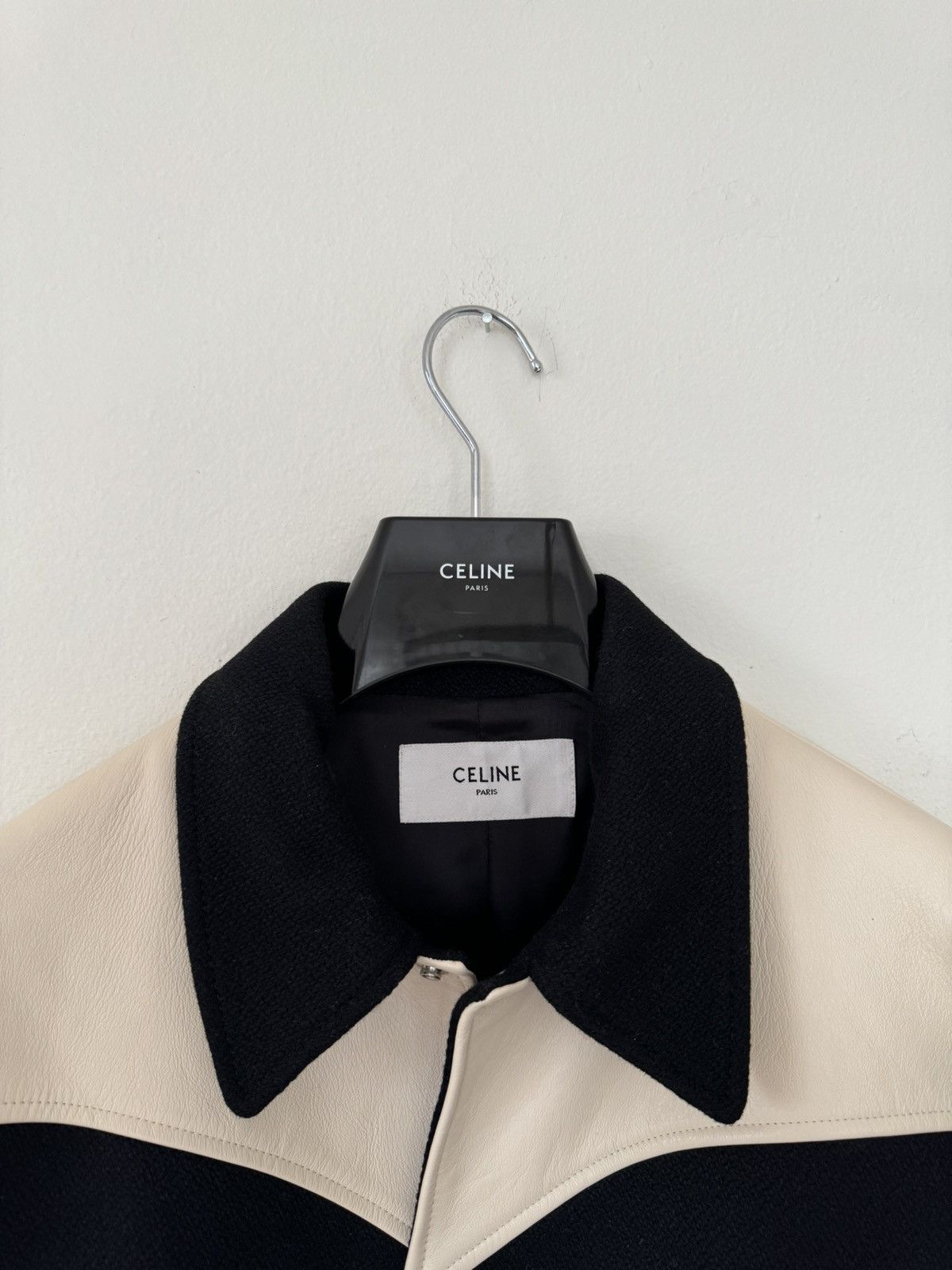 Celine × Hedi Slimane CELINE JACK TEDDY JACKET IN ARMORED WOOL BLACK 44 Size US S / EU 44-46 / 1 - 9 Thumbnail