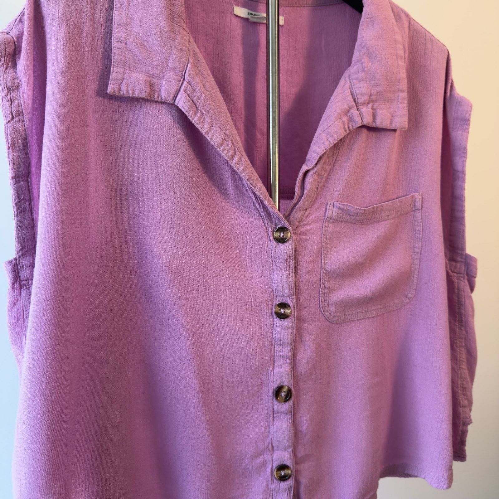 Other O'NEILL Pascale Short Sleeve Woven Top - Purple - Medium Size M / US 6-8 / IT 42-44 - 4 Thumbnail