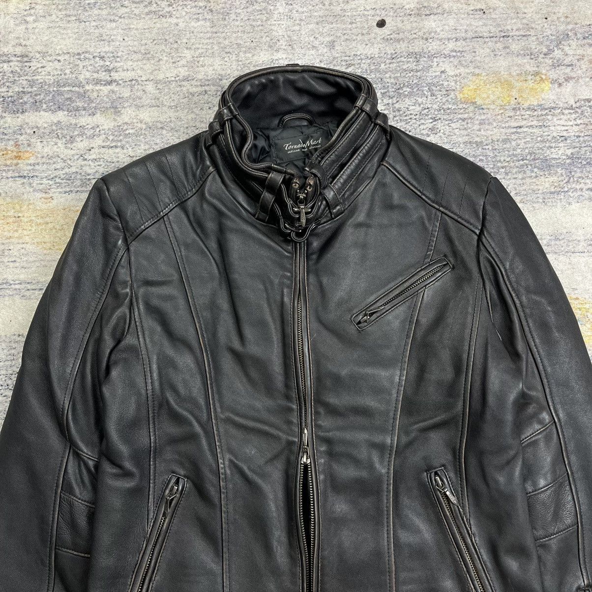 Tornado Mart Tornado mart riders leather jacket double zipper Size US L / EU 52-54 / 3 - 3 Thumbnail