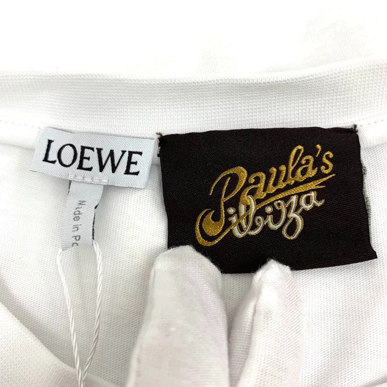 Loewe LOEWE White mermaid printed cotton round neck short sleeve Size XS / US 0-2 / IT 36-38 - 5 Thumbnail