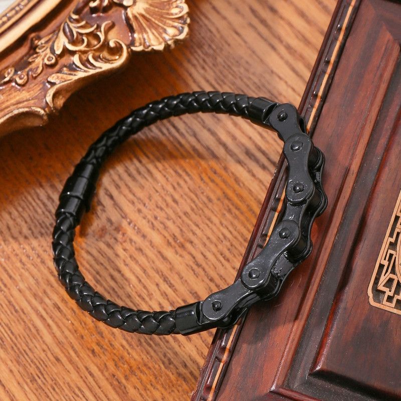 Vintage 23cm Retro Classic Motorcycle Chain Shaped Bracelets Size ONE SIZE - 1 Thumbnail