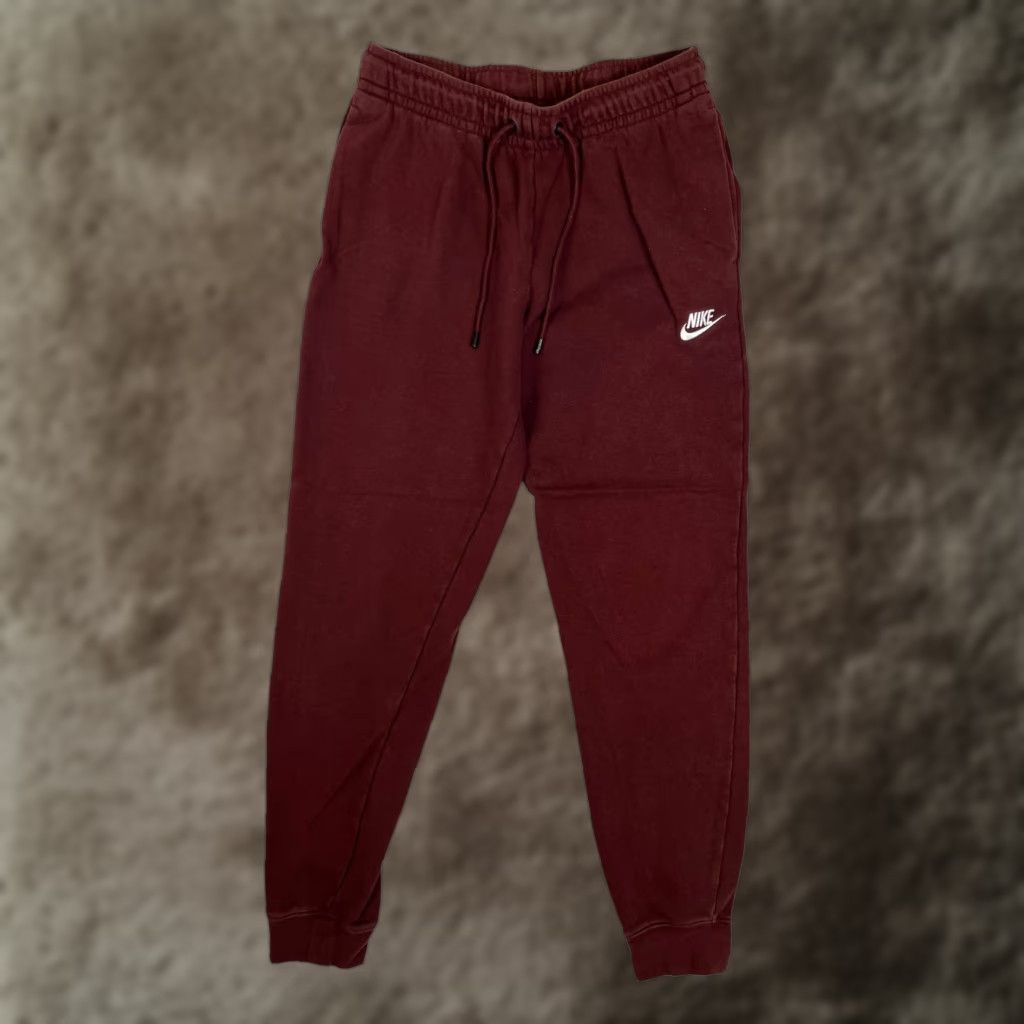 Nike Nike Sweatpants Mens Small Brown Fleece Jogger Pants Cuffed Tapered Athletic Size US 29 - 1 Thumbnail