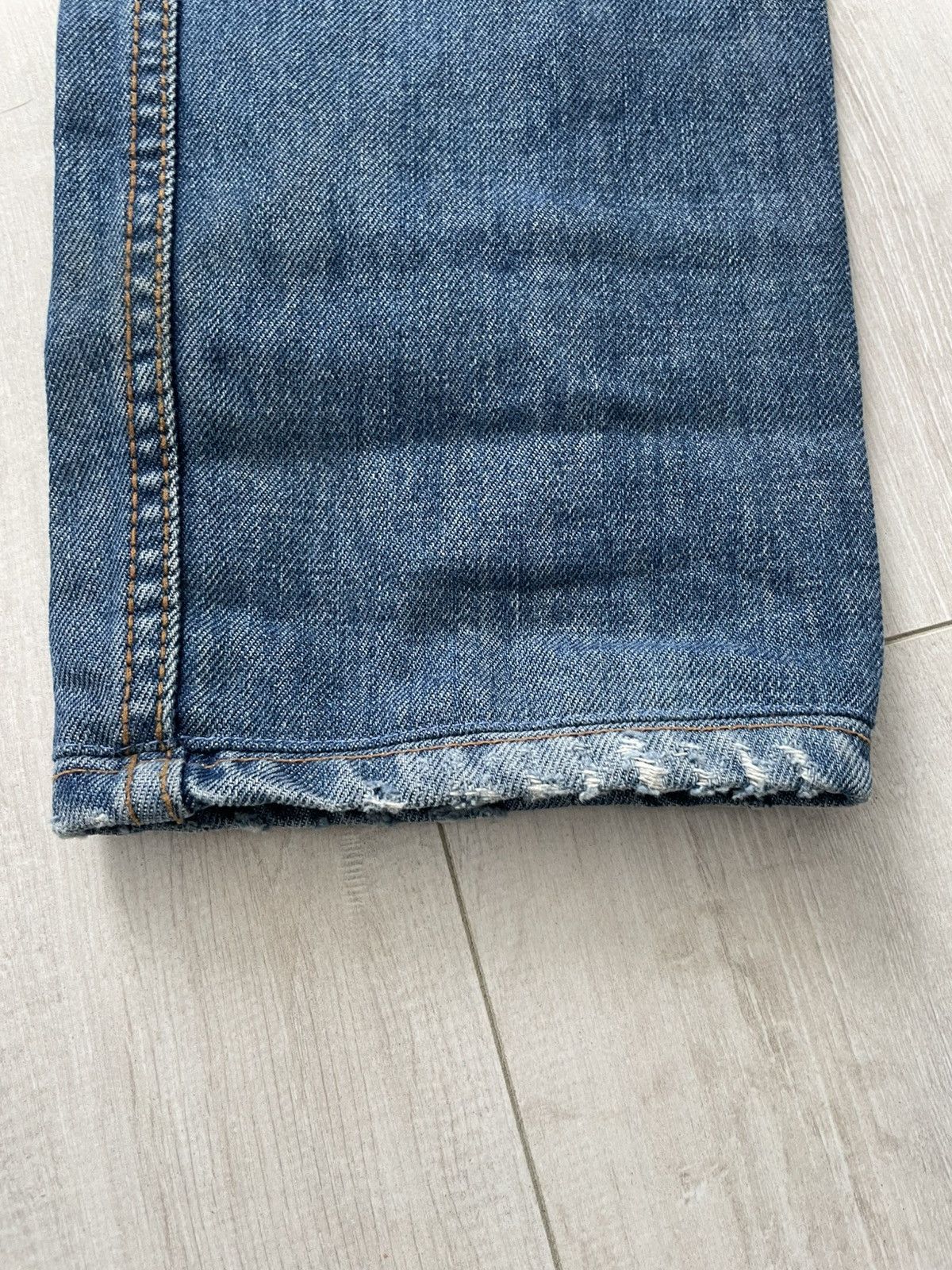 Takeshy Kurosawa Vintage Takeshy Kurosawa Japan Distressed Denim Jeans RARE Size US 32 / EU 48 - 10 Thumbnail