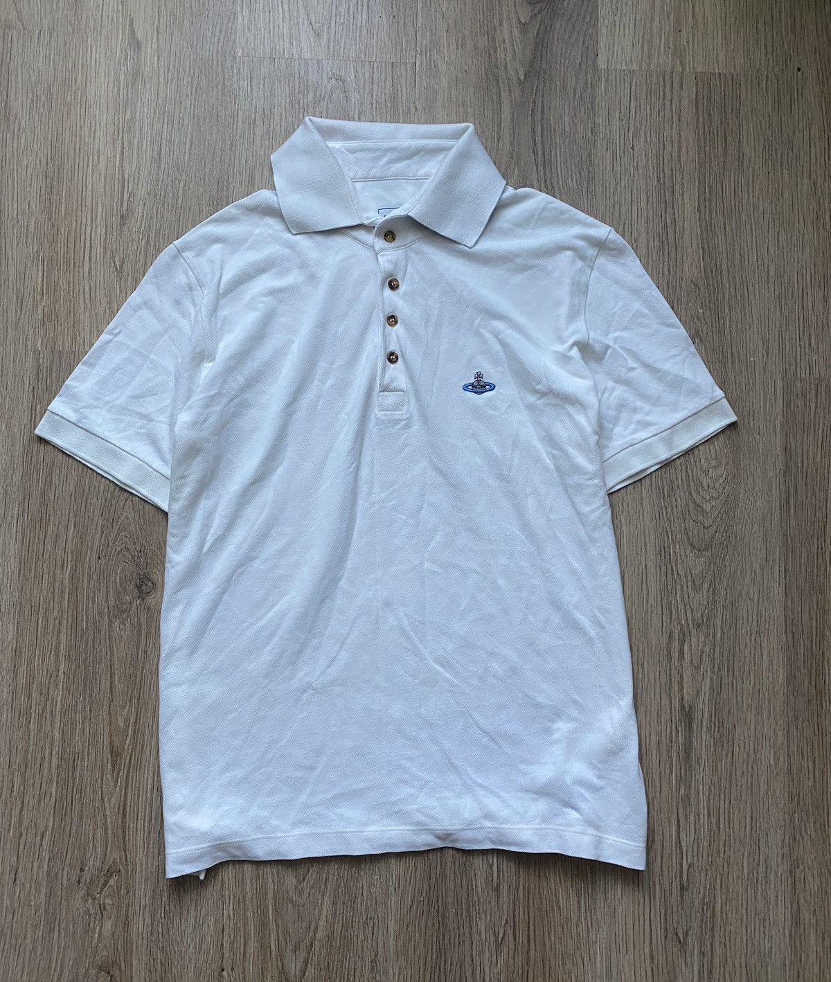 Other Vintage Vivienne Westwood Y2K Polo T-Shirt White 🐶 Size US XL / EU 56 / 4 - 1 Thumbnail
