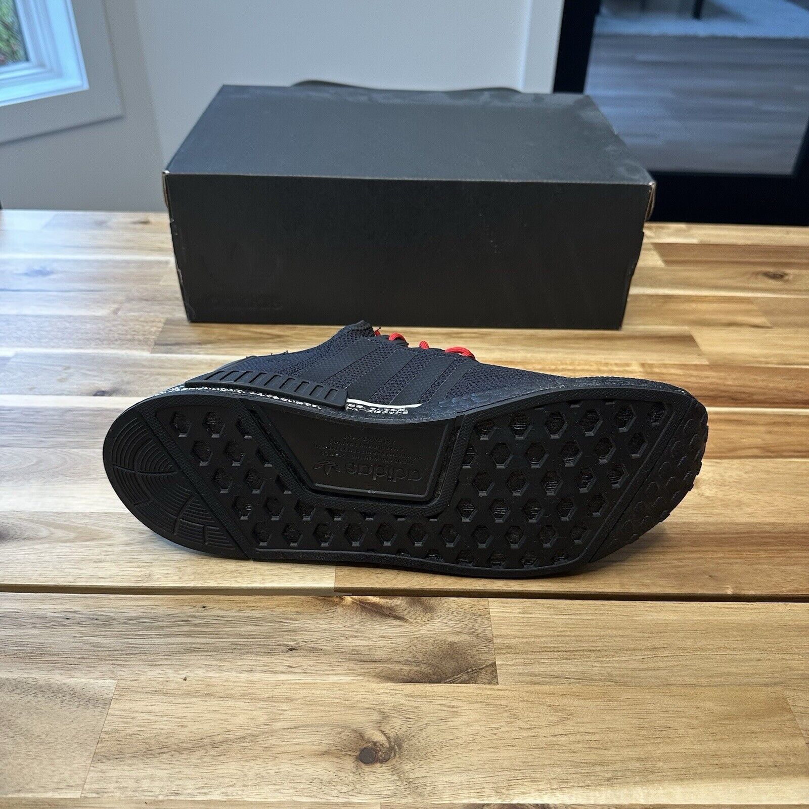 Adidas Adidas NMD_R1 Black Scarlet, Rare! Size US 11 / EU 44 - 5 Thumbnail