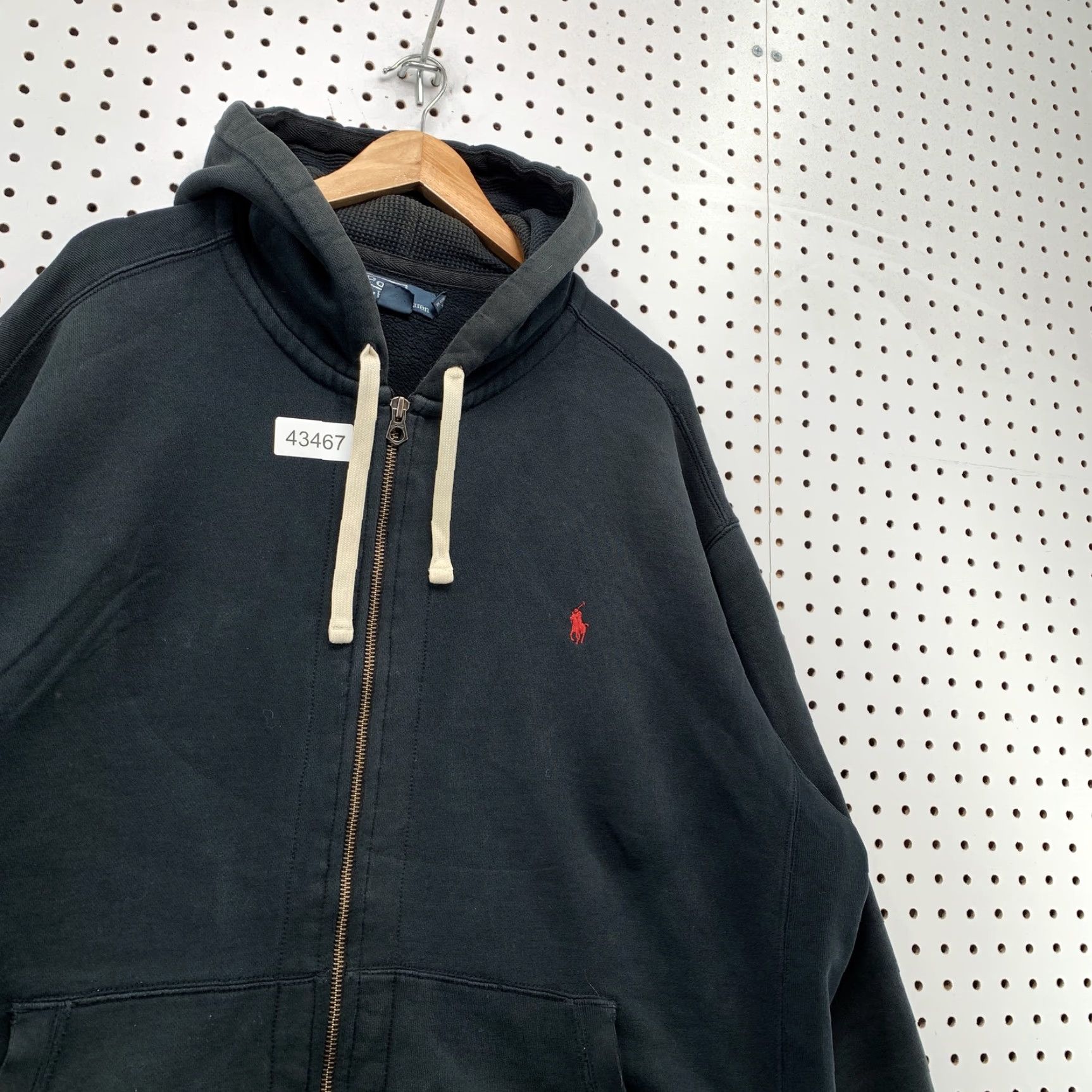 Polo Ralph Lauren Polo Ralph Lauren Zip Hoodie Sweatshirt Mens 3XB Big Black Thermal Hooded Size US XXL / EU 58 / 5 - 4 Thumbnail