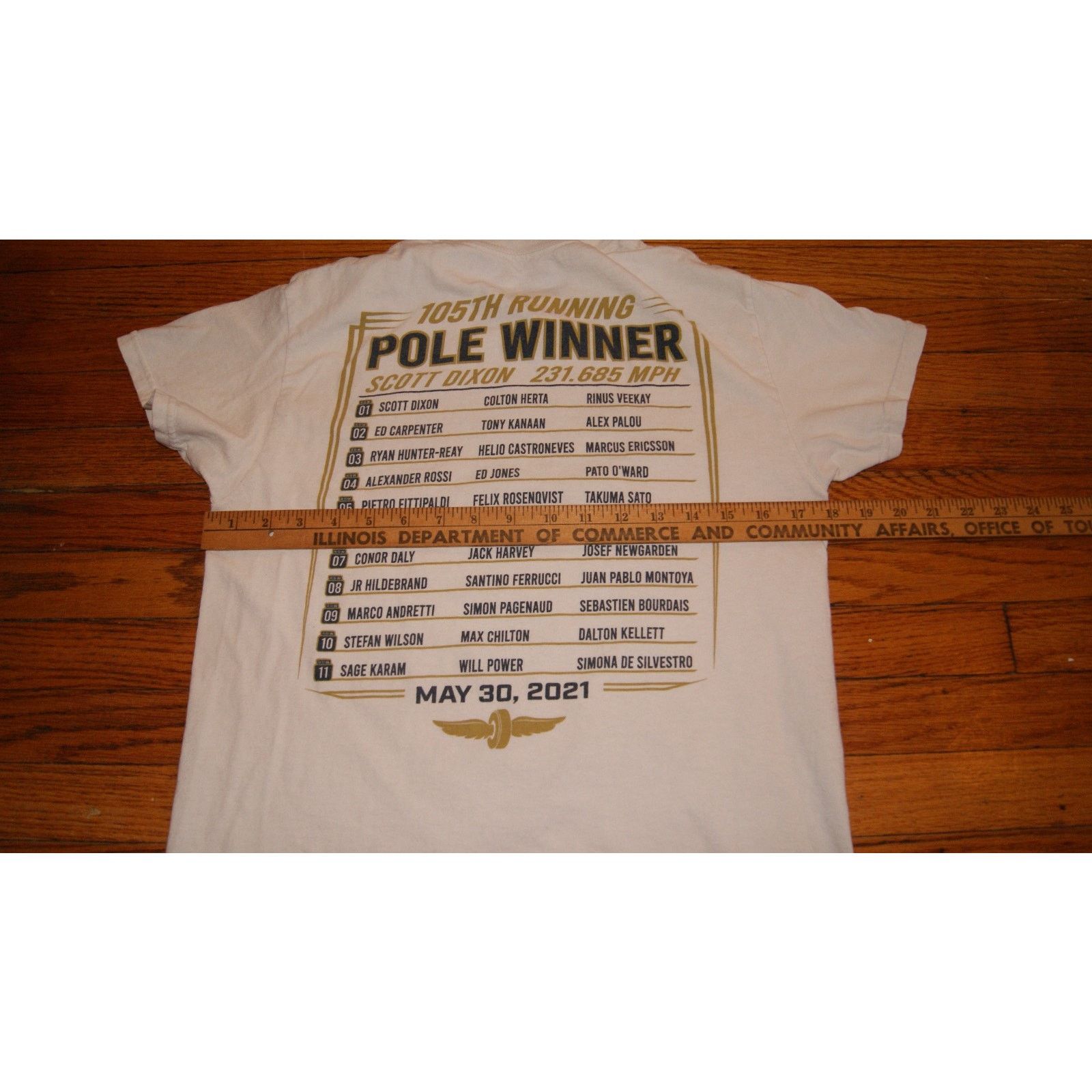 Vintage 2021 Indianapolis 500 Greatest Racing 105TH Running S TShirt Size US S / EU 44-46 / 1 - 6 Thumbnail