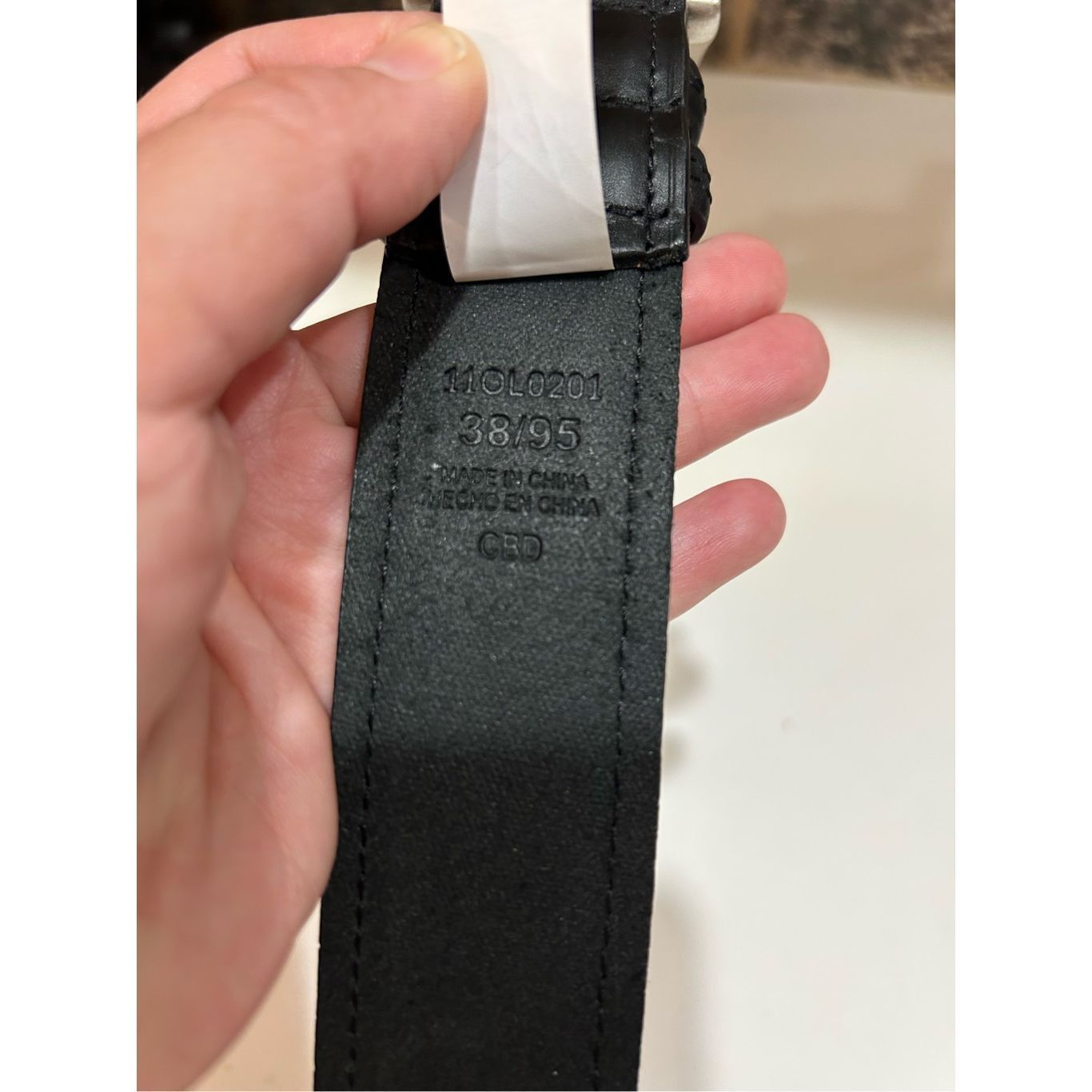 Other Men’s Outdoor Life Black Leather Casual Wear Belt Size 38 Ca Size 38 - 6 Thumbnail