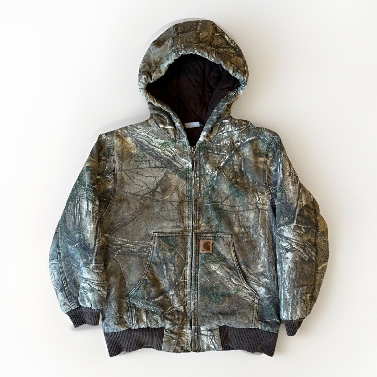 Carhartt Vintage Carhartt Jacket Youth Medium Green Camouflage Size US M / EU 48-50 / 2 - 1 Thumbnail