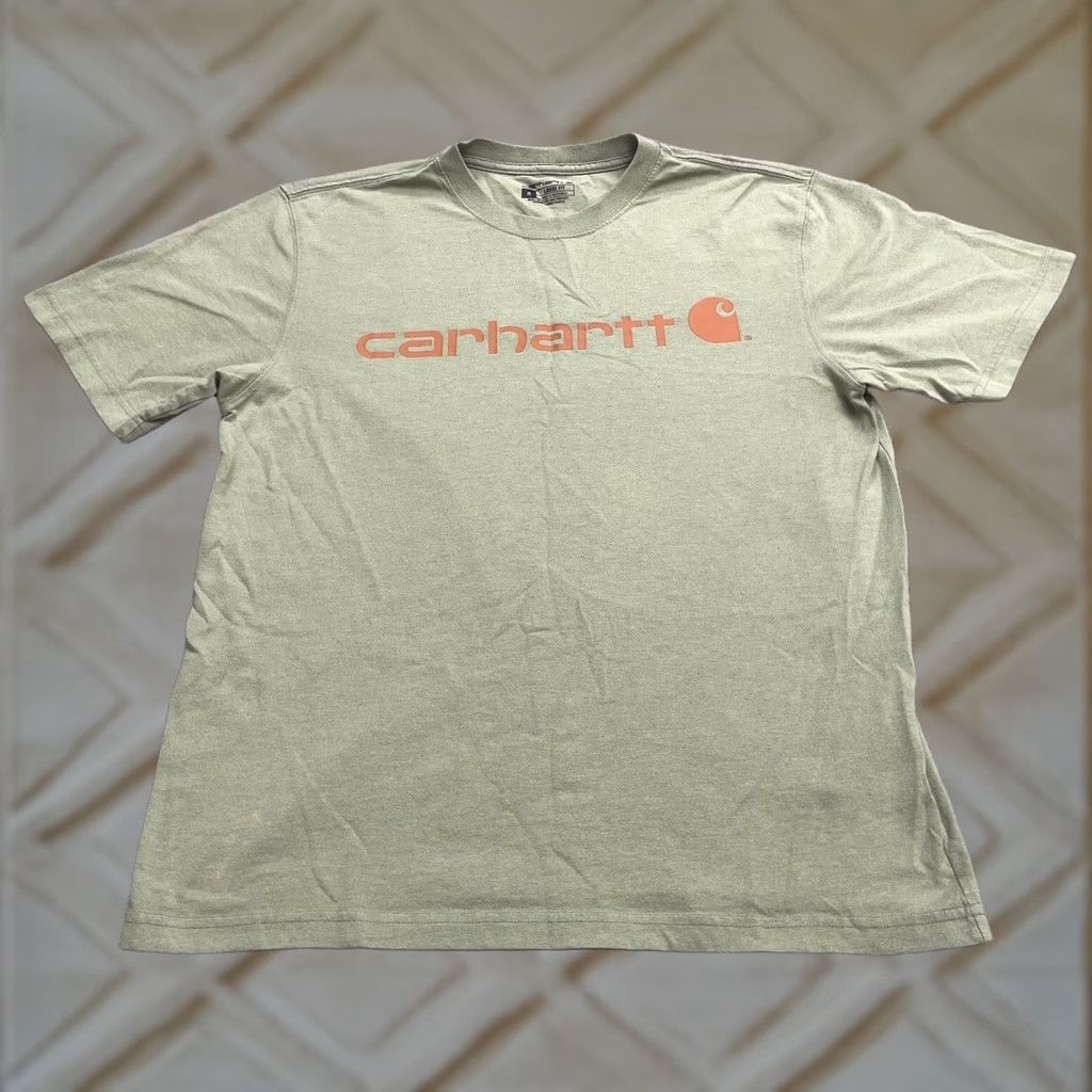 Carhartt VINTAGE Carhartt Loose Fit Graphic T-Shirt Mens Medium Green Crew Neck Cotton Casual Tee Size US M / EU 48-50 / 2 - 1 Thumbnail
