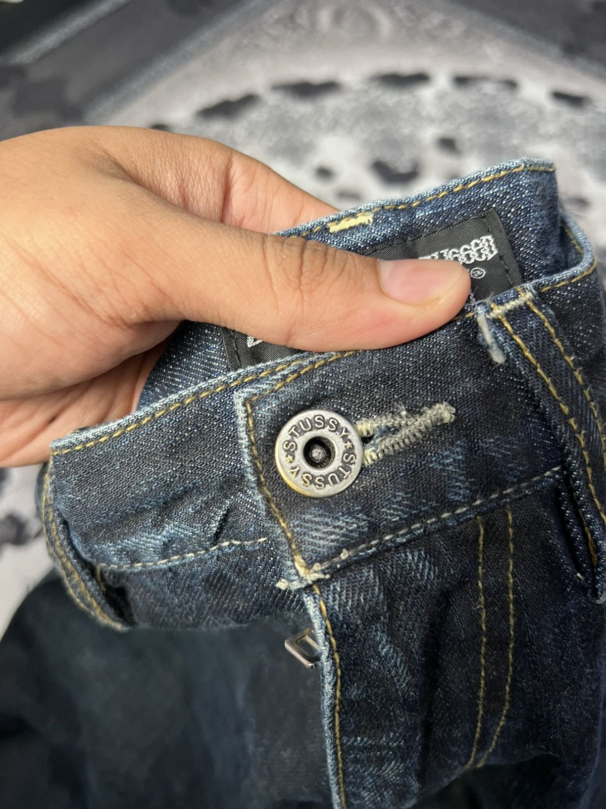 Stussy Stussy Rough & Rugged Signature Denim Jeans Size US 34 / EU 50 - 9 Thumbnail