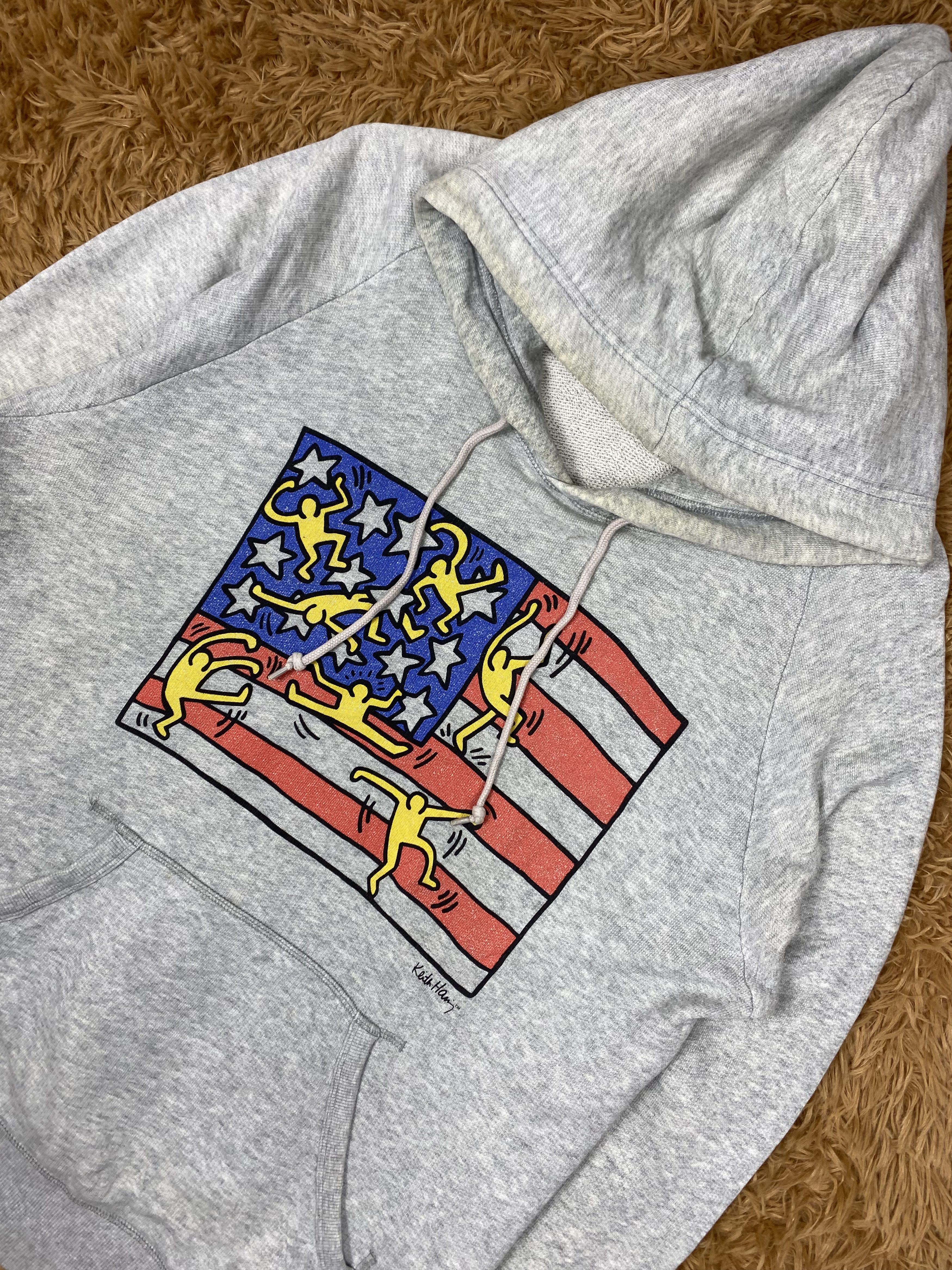 Keith Haring Vintage Keith Haring X Uniqlo Pullover Hoodies PS0345 Size US L / EU 52-54 / 3 - 2 Thumbnail